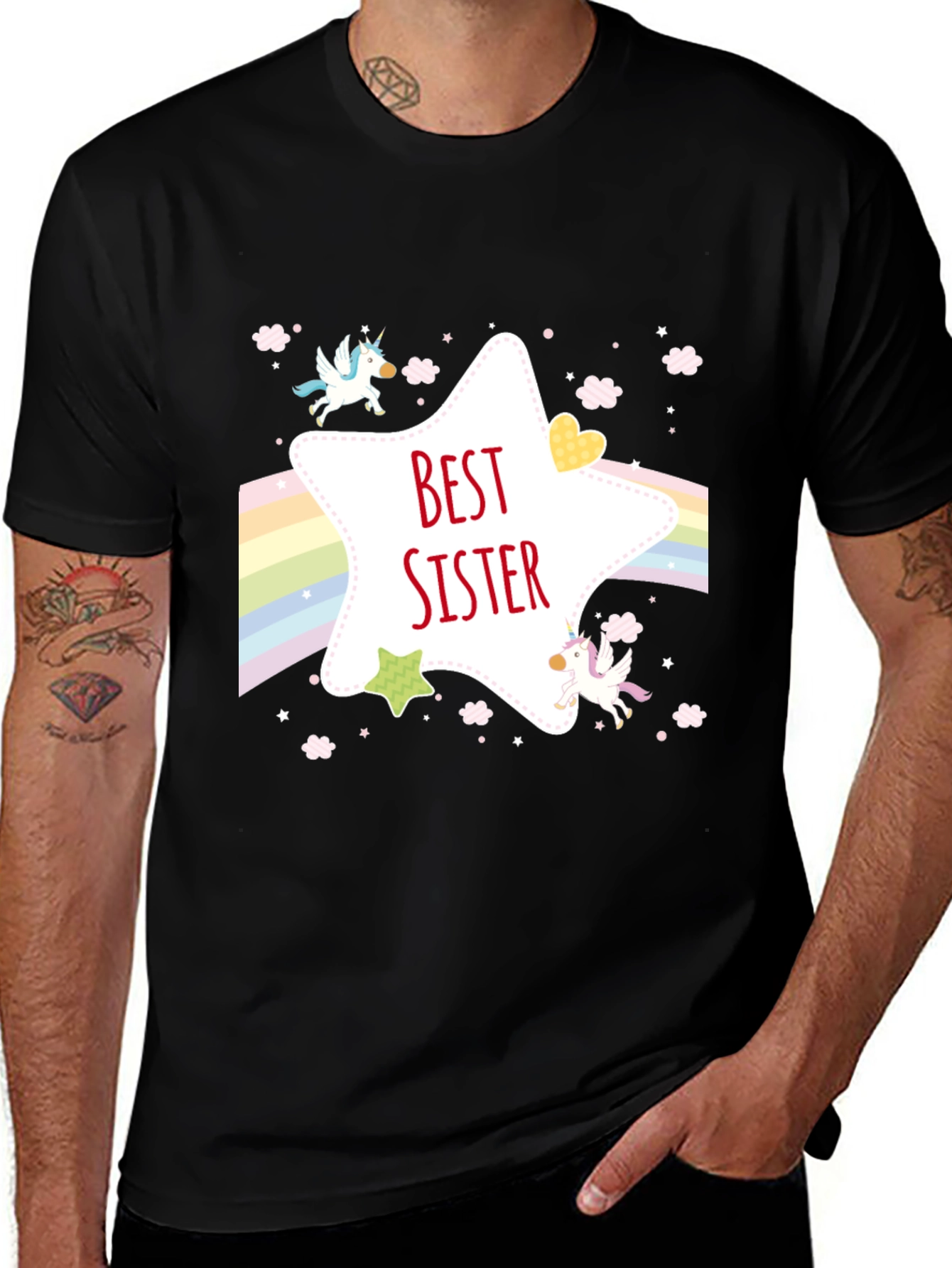Variant 25 of Best Sister Unicorn Graphic T-Shirt