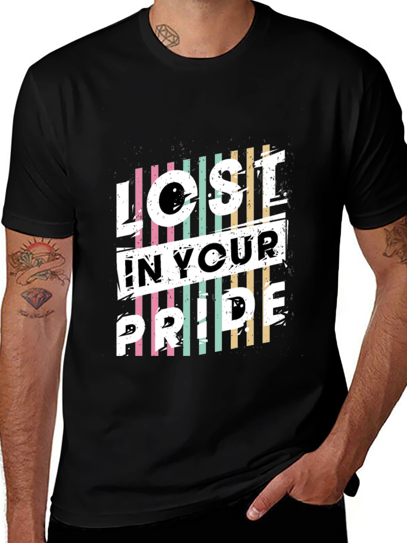 Variant 24 of Lost in Your Pride T-Shirt: Stylish Graphic Tee