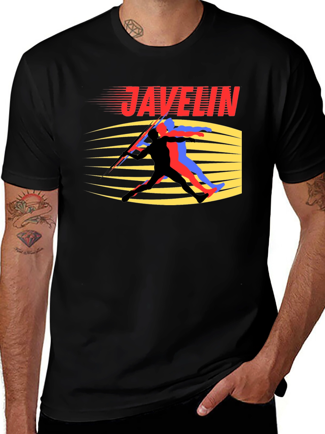 Variant 30 of Javelin Thrower Graphic T-Shirt - Track & Field Apparel