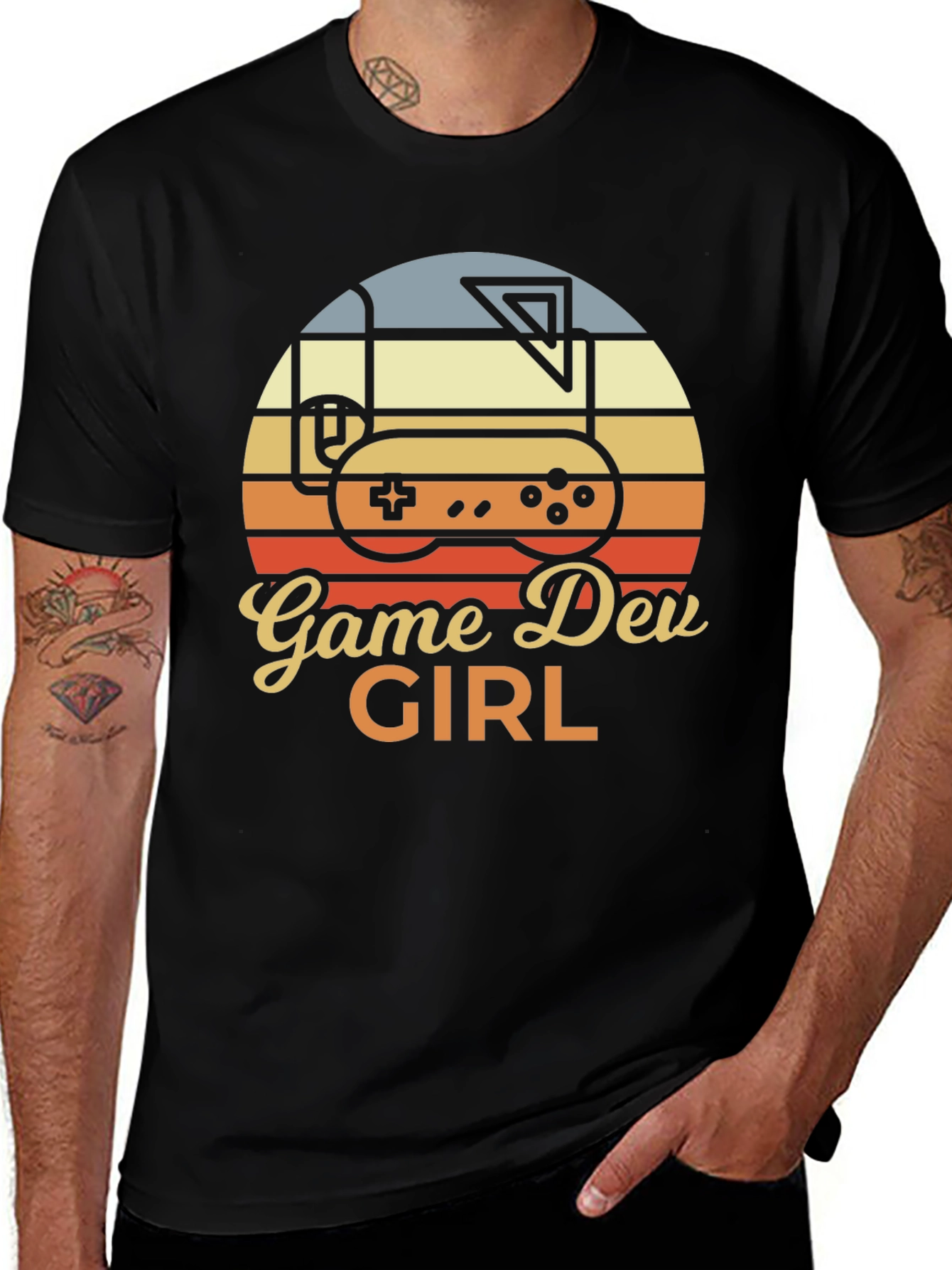 Game Dev Girl T-Shirt - Retro Gaming Style