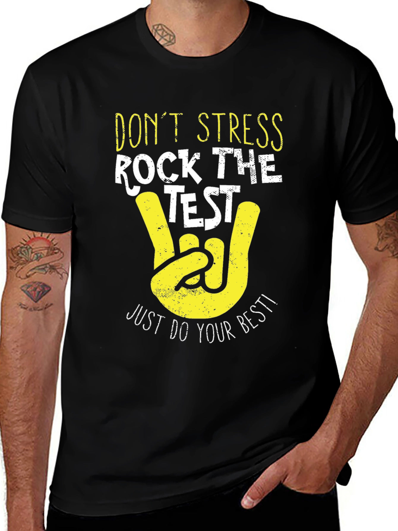 Variant 12 of Don't Stress, Rock the Test! Graphic T-Shirt