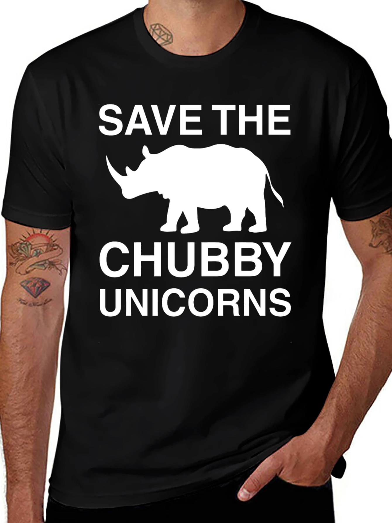 Variant 21 of Save the Chubby Unicorns Rhino T-Shirt
