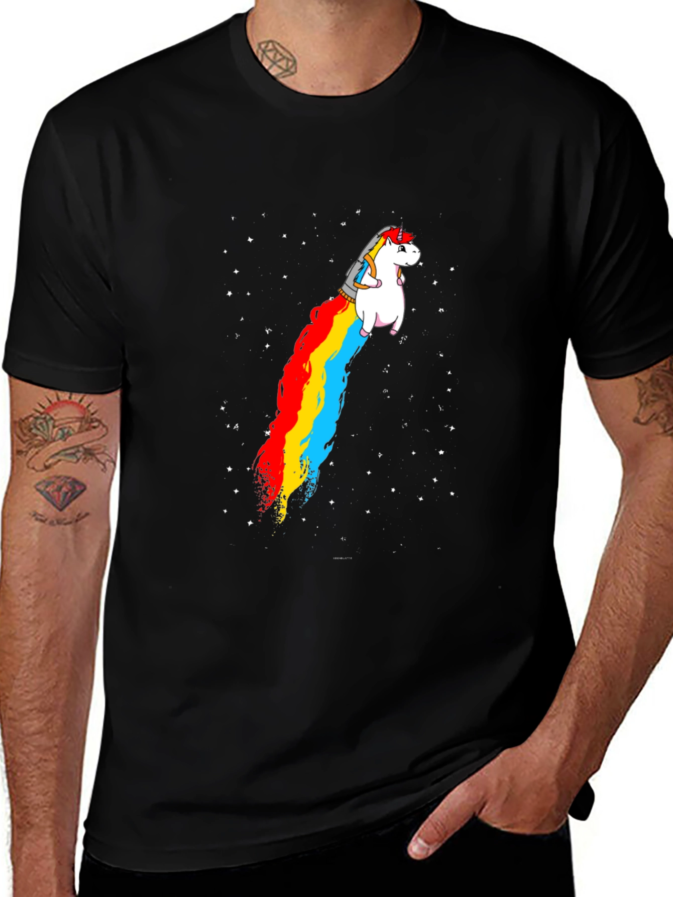 Variant 27 of Unicorn Rainbow Jet T-Shirt