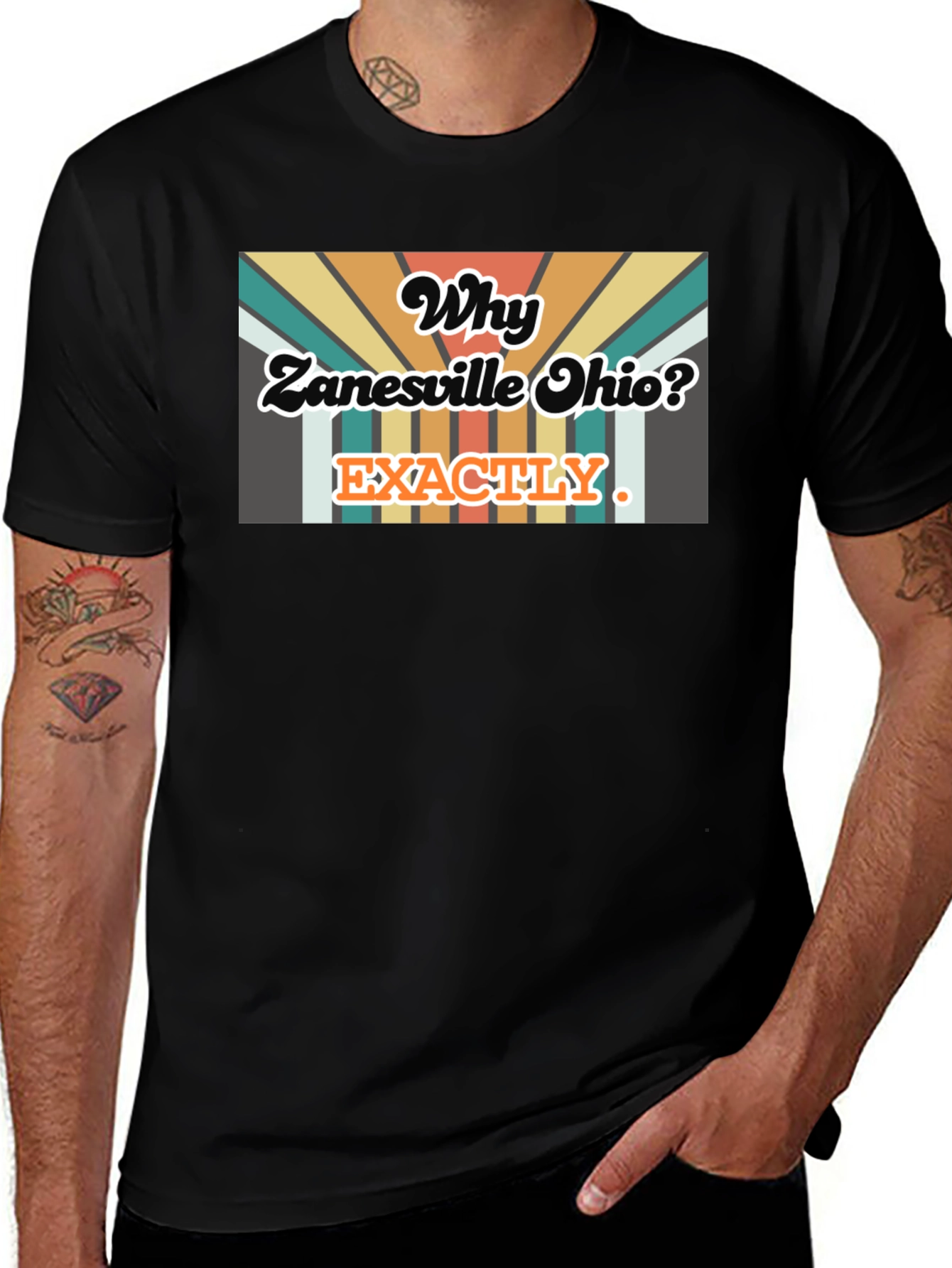 Zanesville Ohio Retro Graphic T-Shirt