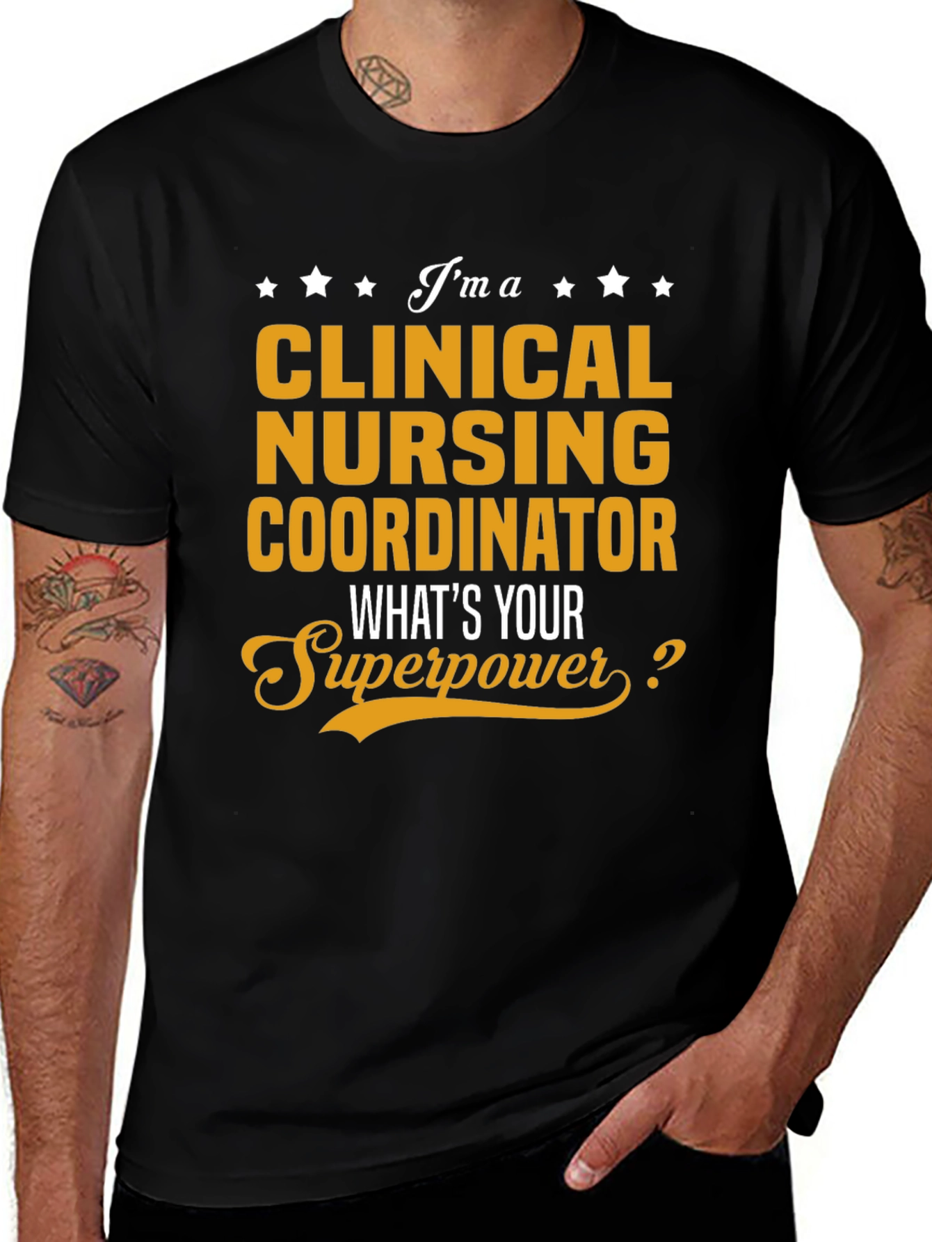 Variant 16 of Clinical Nursing Coordinator T-Shirt - Superpower Design