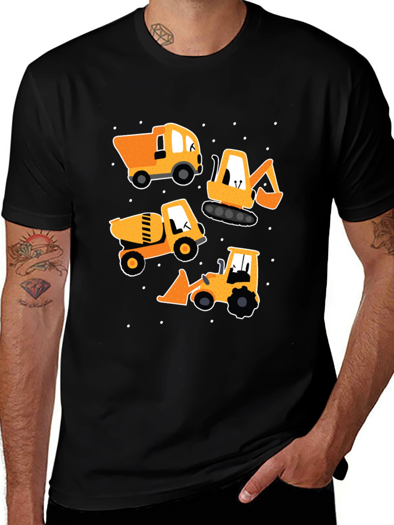 Variant 2 of Construction Vehicles T-Shirt