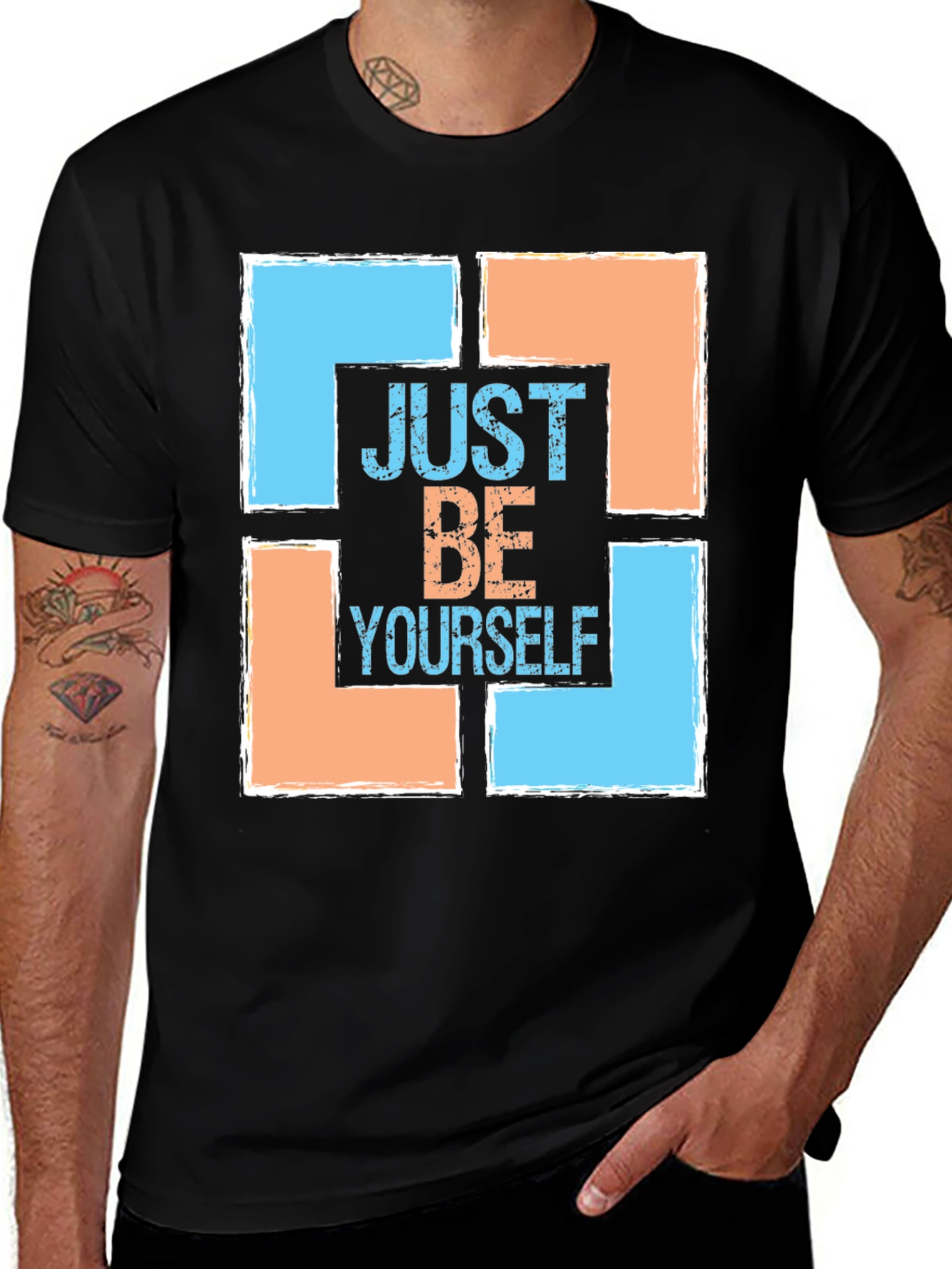 Variant 20 of Just Be Yourself Graphic Tee - Trendy Style