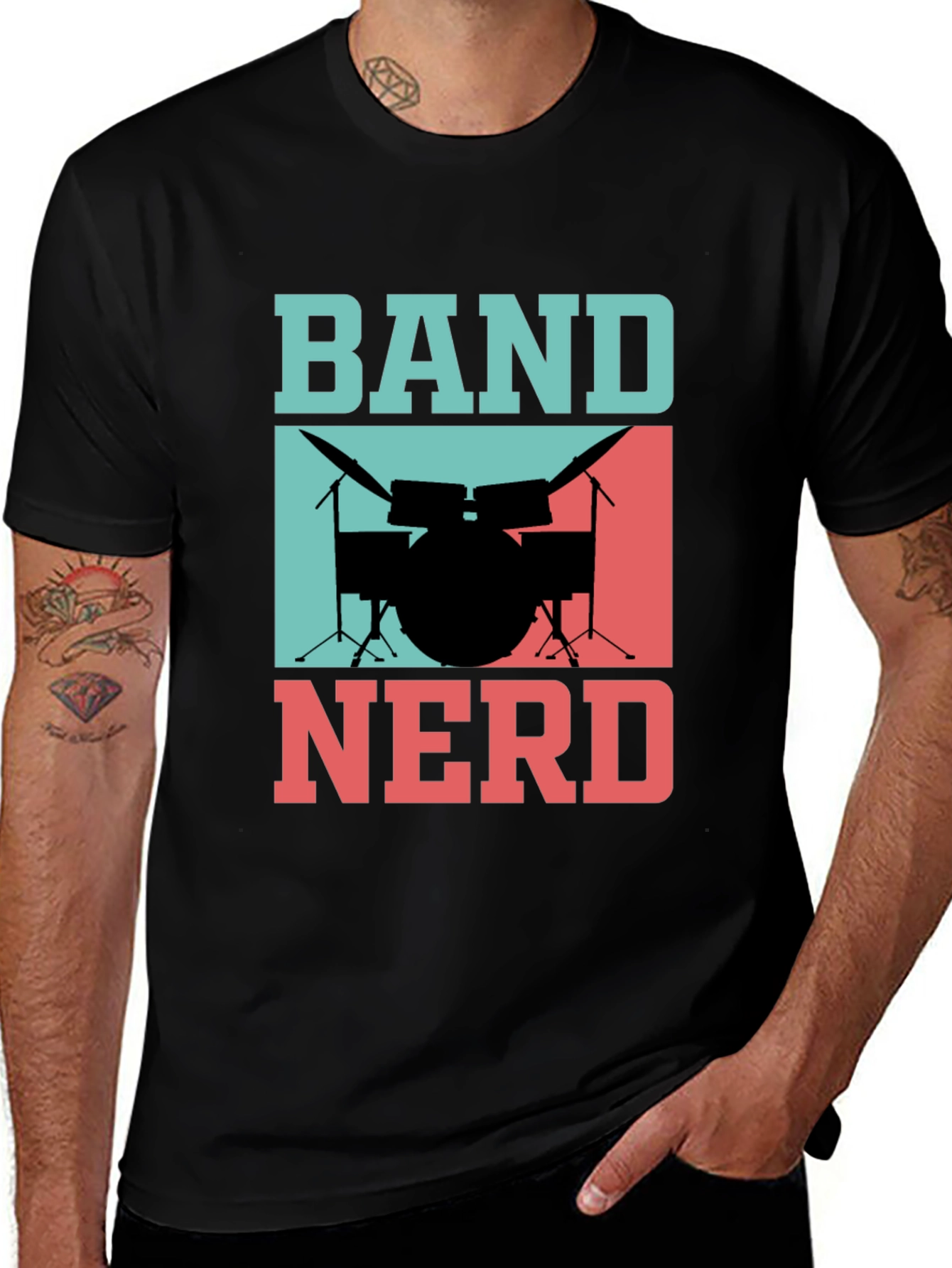 Variant 14 of Band Nerd Drummer T-Shirt