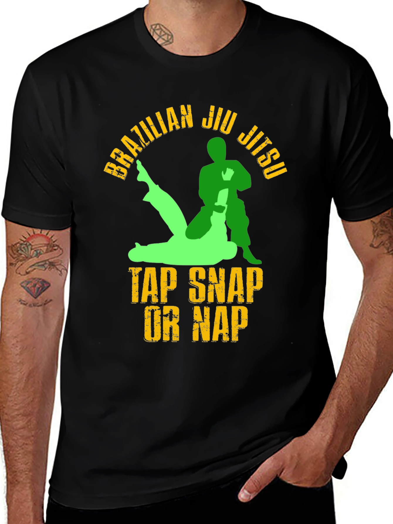 Brazilian Jiu Jitsu T-Shirt - Tap Snap or Nap