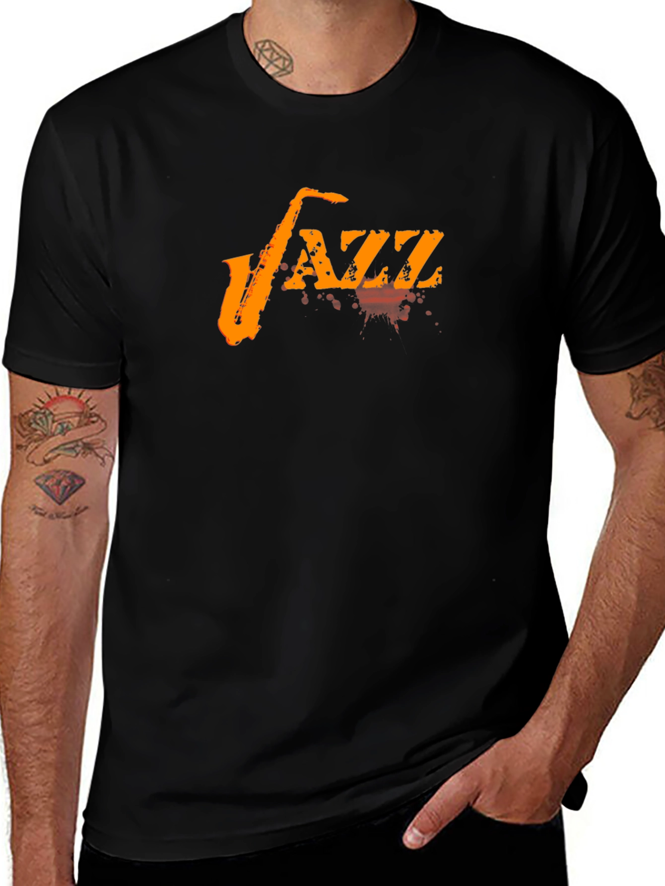 Variant 2 of Jazz Saxophone Graphic T-Shirt