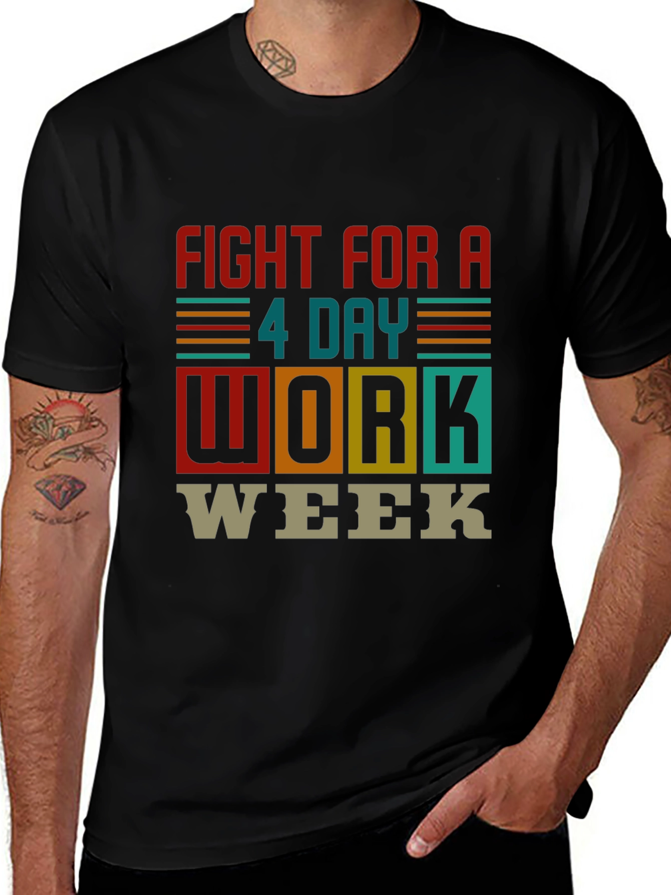 Variant 15 of Fight for a 4 Day Work Week T-Shirt