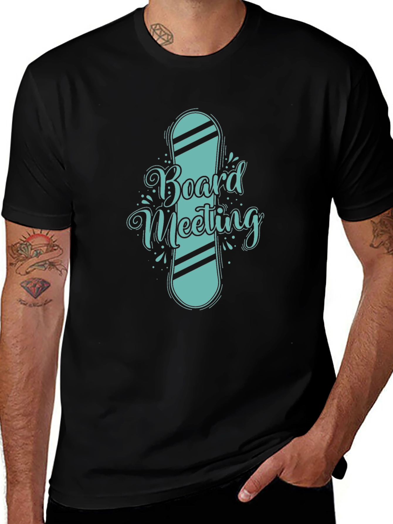 Variant 7 of Board Meeting Graphic Tee - Snowboarder T-Shirt