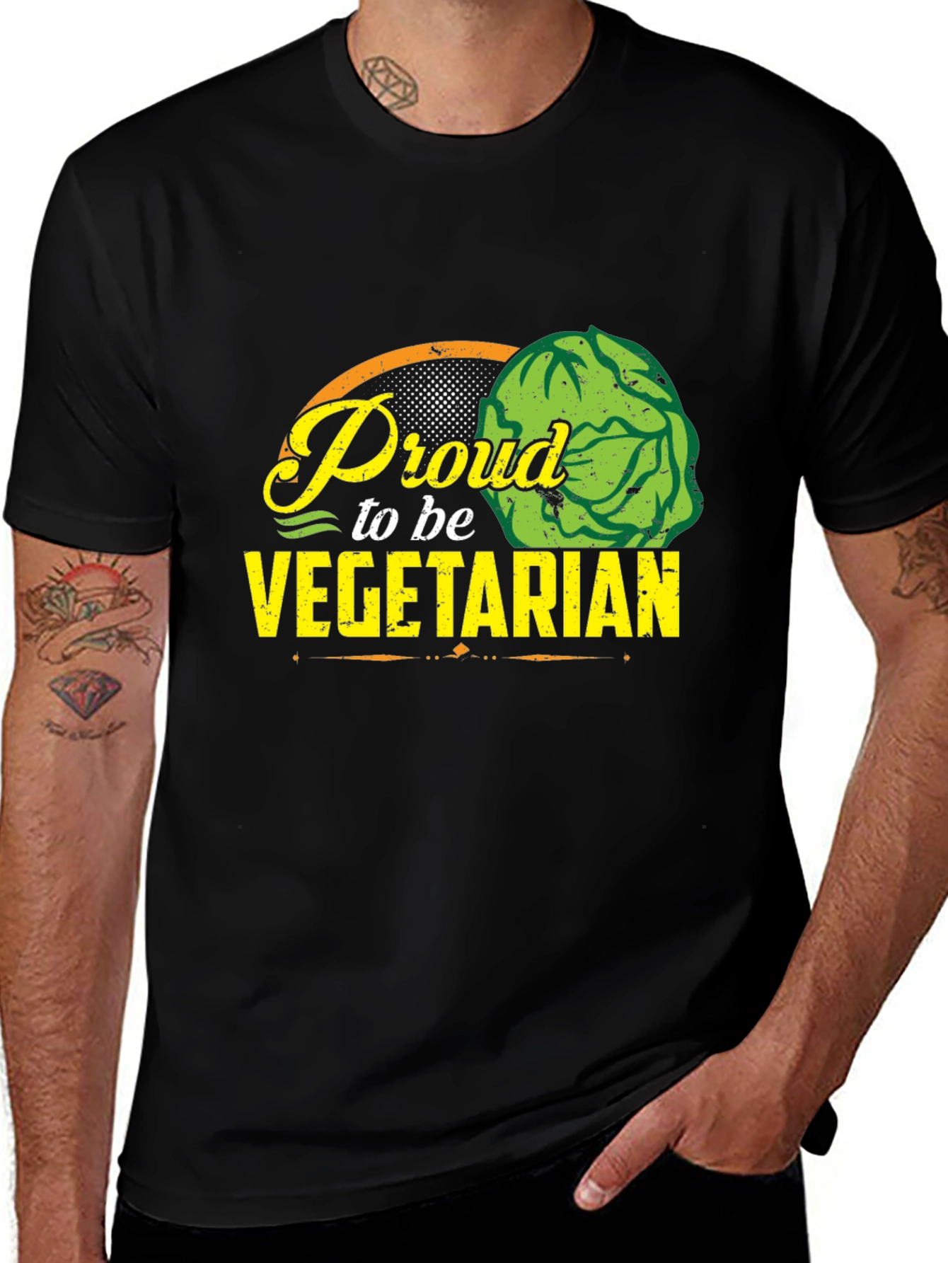 Variant 12 of Proud Vegetarian Graphic T-Shirt