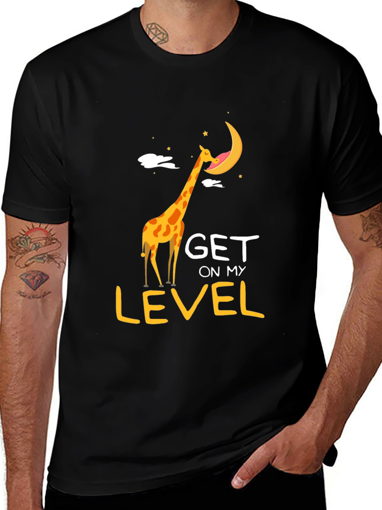 Variant 15 of Giraffe Get on My Level Graphic Tee
