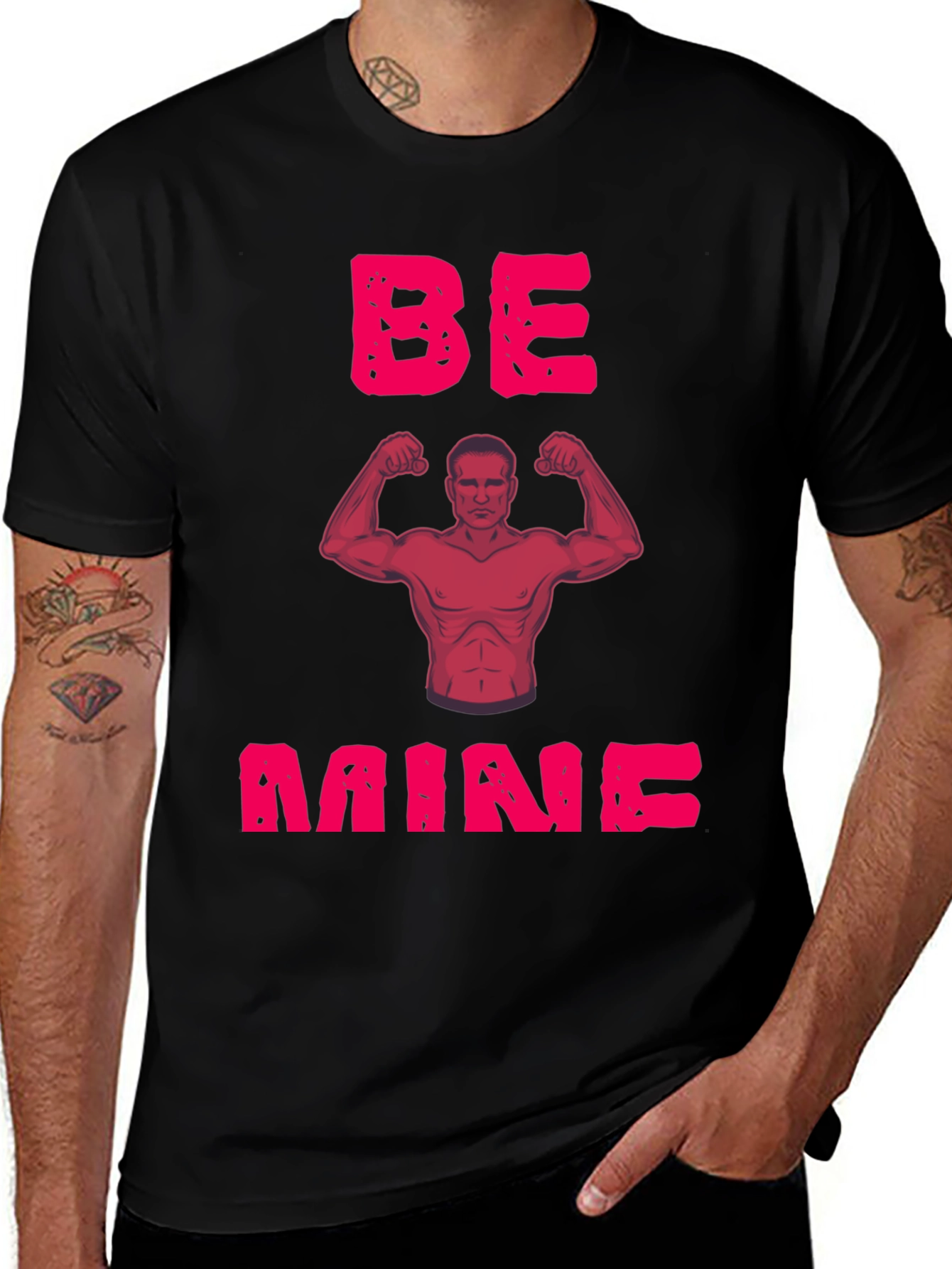 Variant 24 of Be Mine Muscle Man Graphic T-Shirt