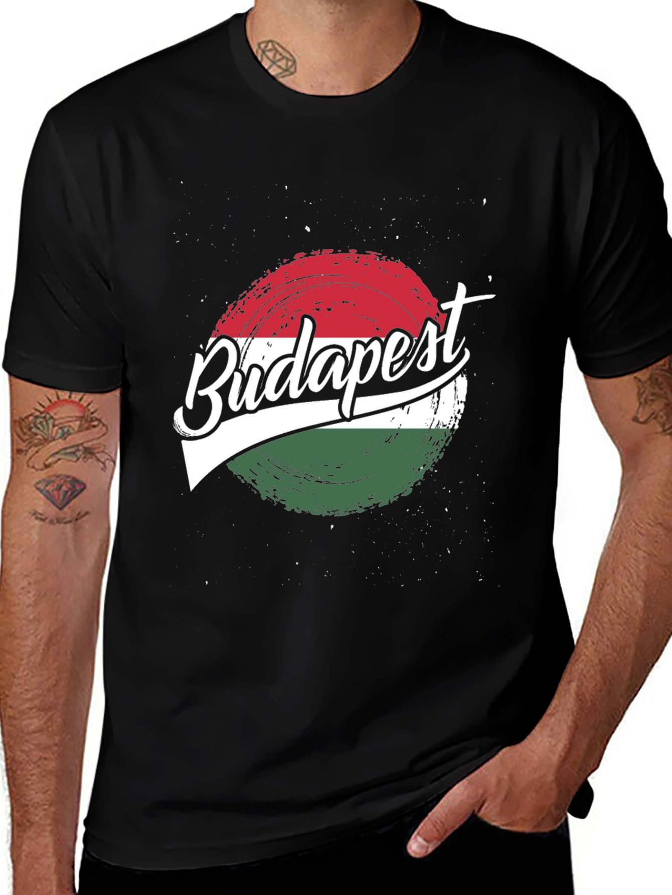Budapest Flag Graphic T-Shirt