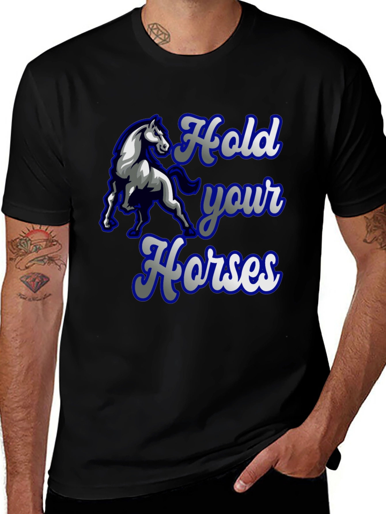 Variant 9 of Hold Your Horses Graphic Tee