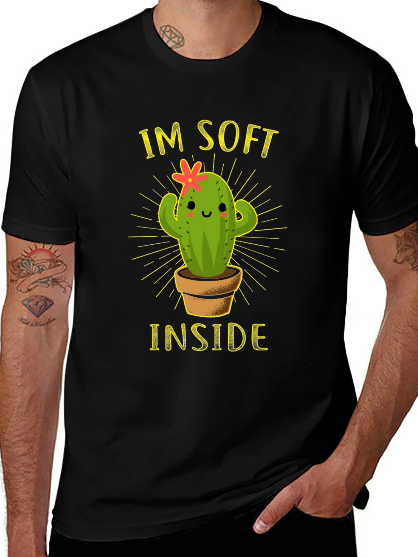 Variant 24 of I'm Soft Inside Cactus T-Shirt