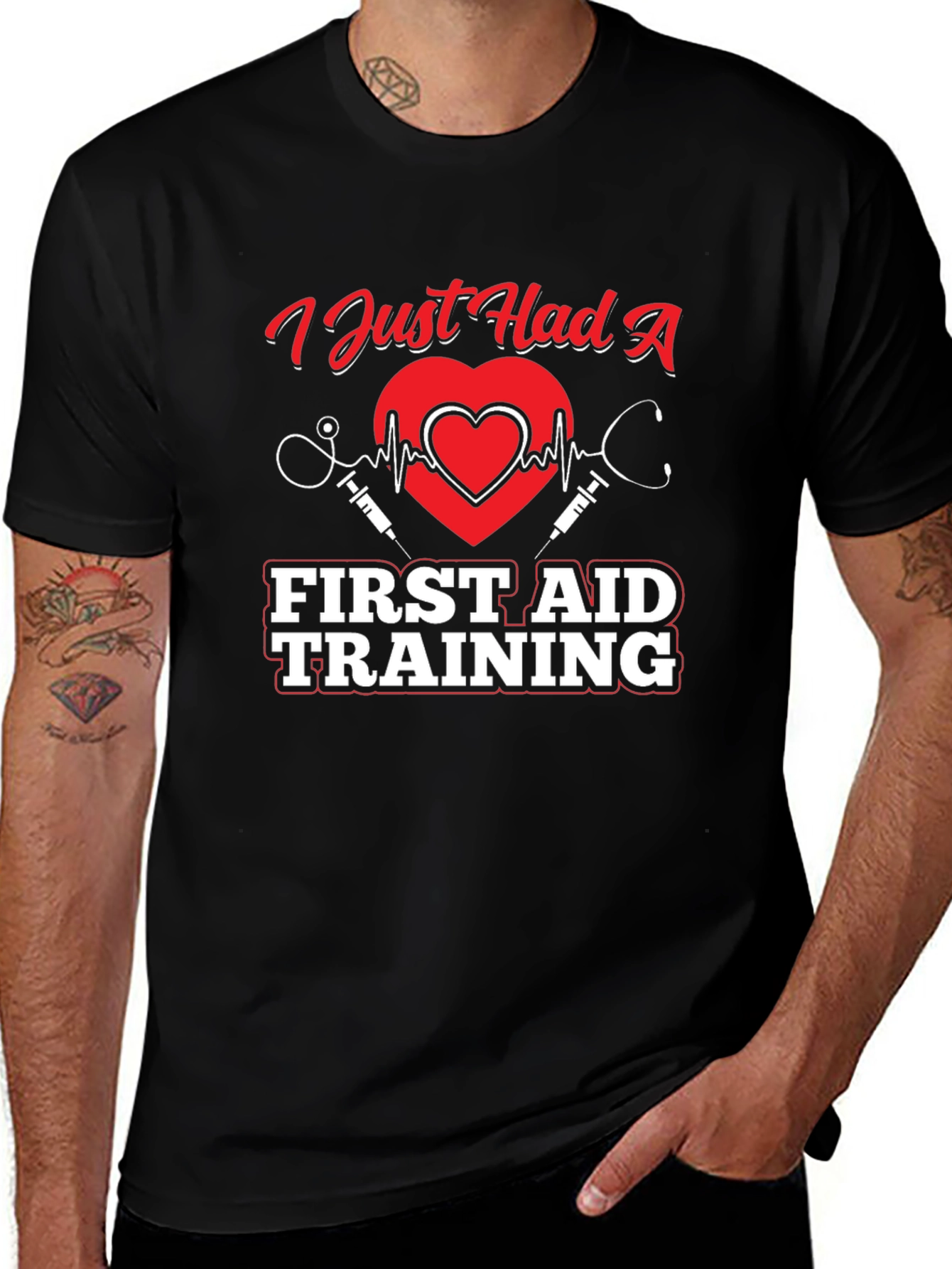 Variant 4 of First Aid Training Graphic T-Shirt