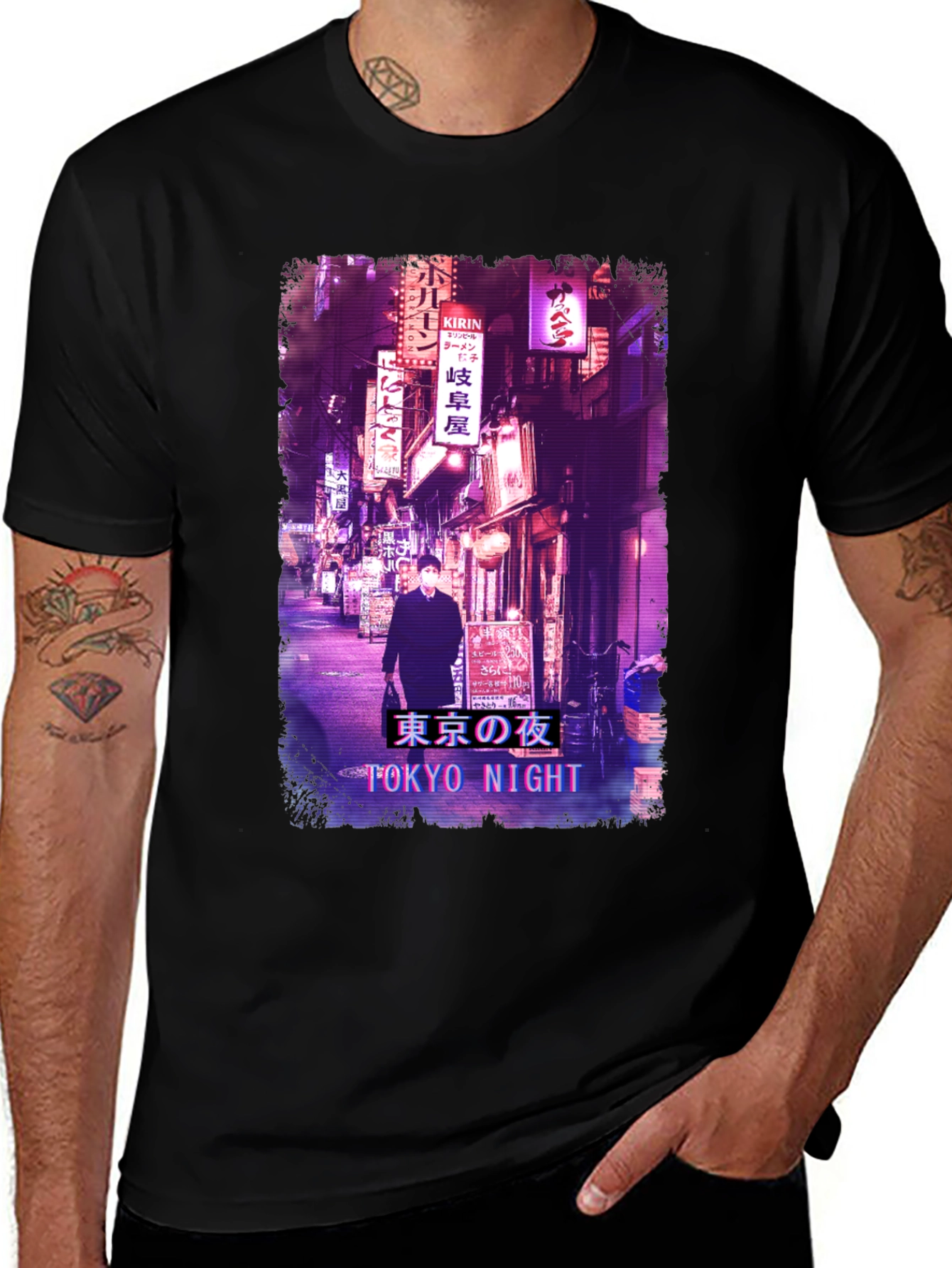 Variant 28 of Tokyo Night Graphic T-Shirt