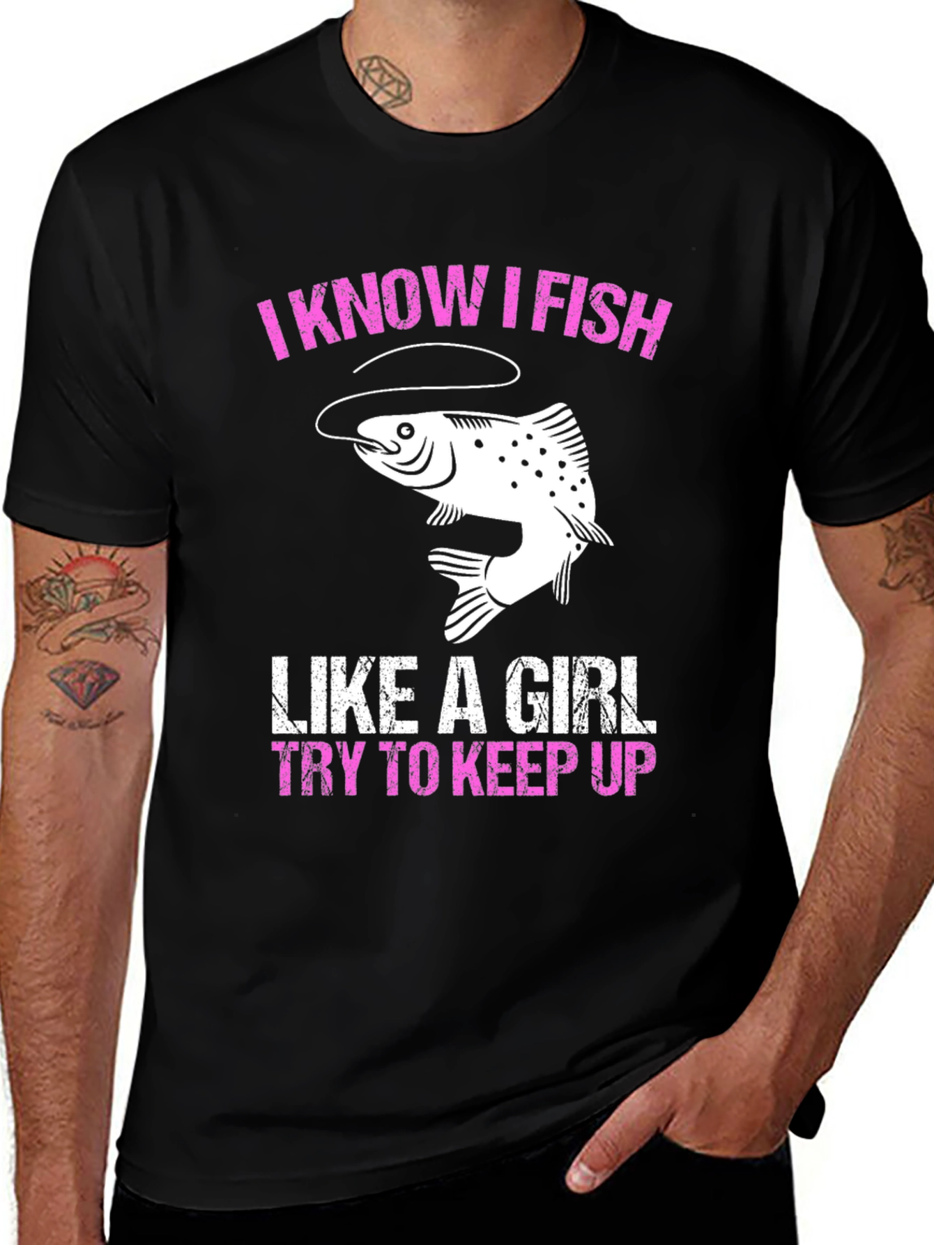 Variant 12 of I Know I Fish Like A Girl Graphic Tee