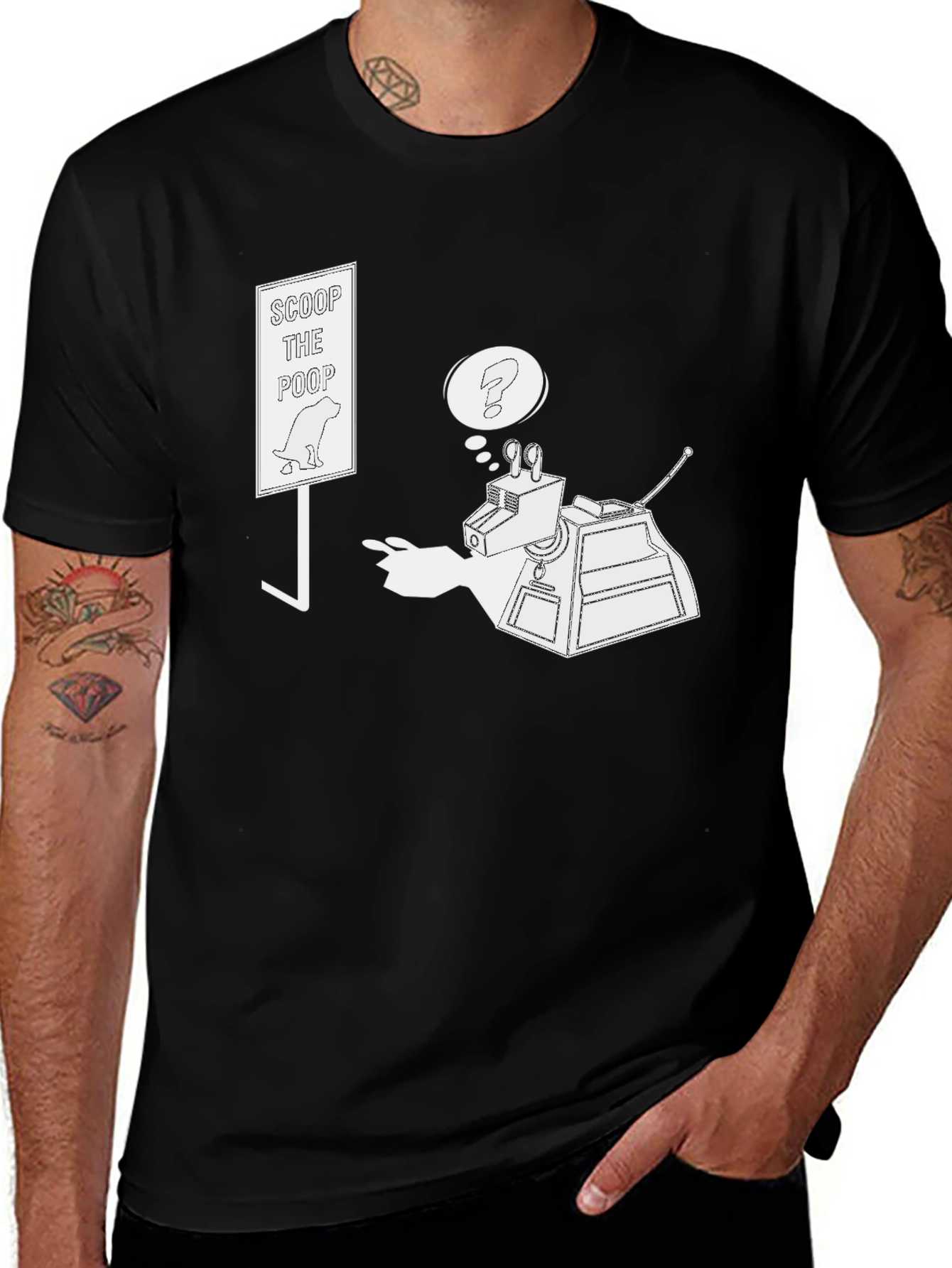 Variant 17 of Scoop The Poop T-Shirt K9 Design