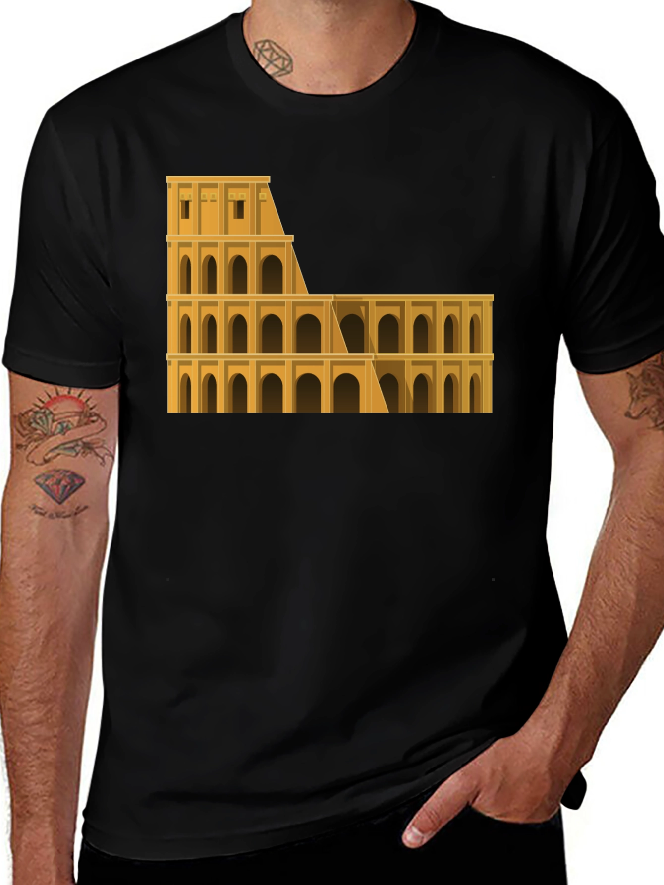 Colosseum Graphic Tee - Rome Italy Souvenir T-Shirt