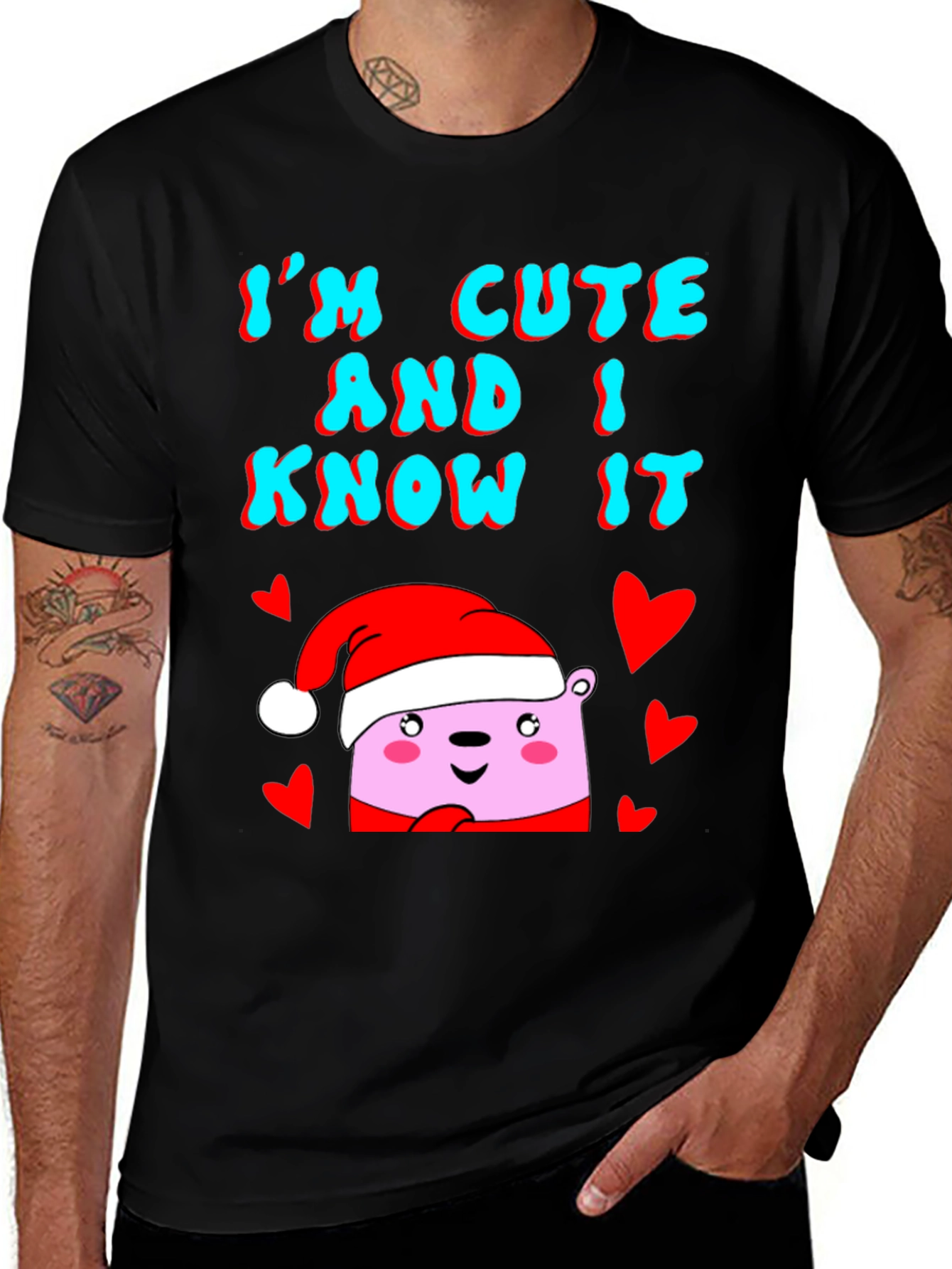 Variant 12 of Cute Holiday Bear T-Shirt - I'm Cute and I Know It!