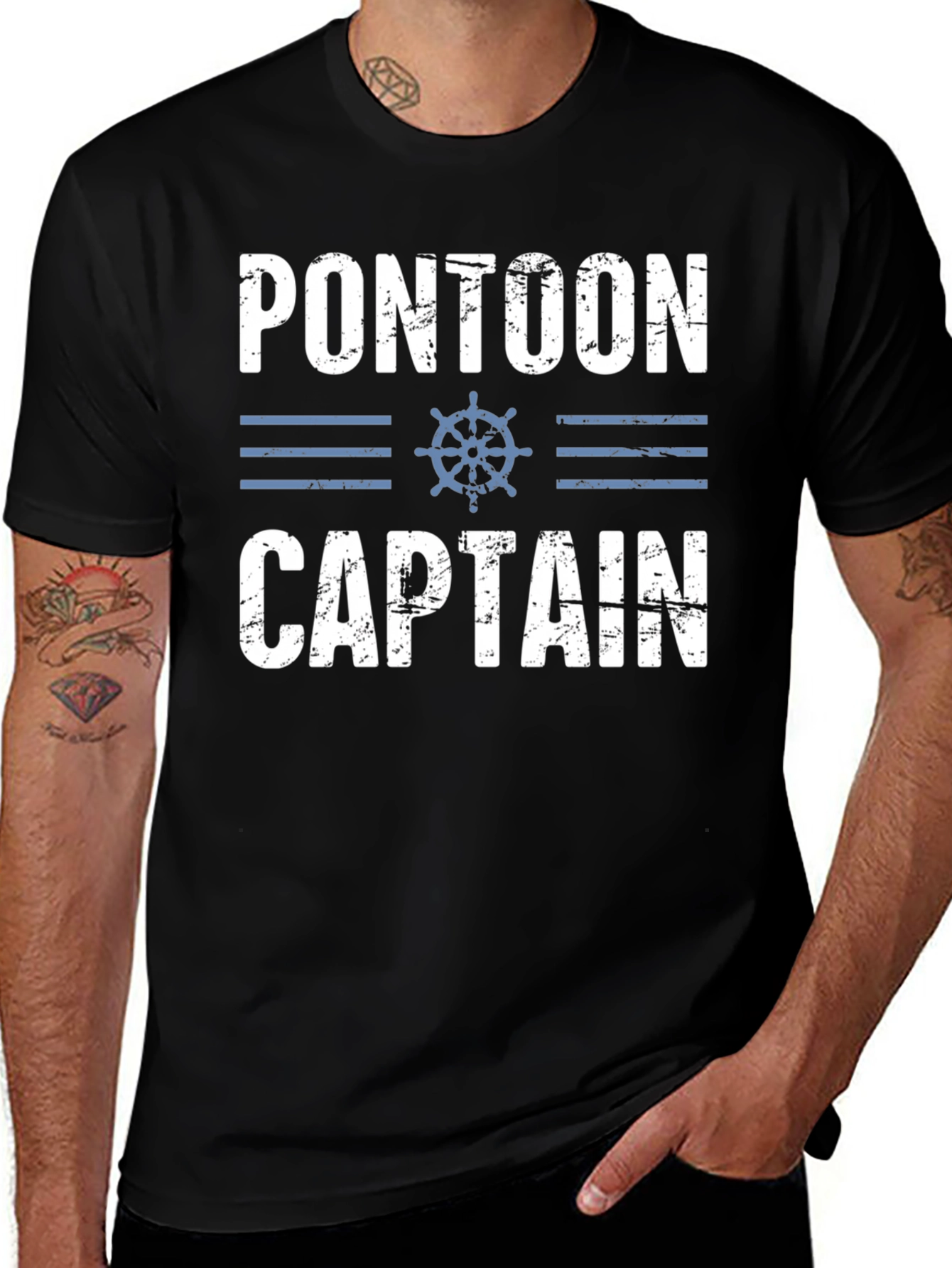 Pontoon Captain T-Shirt - Boating Tee