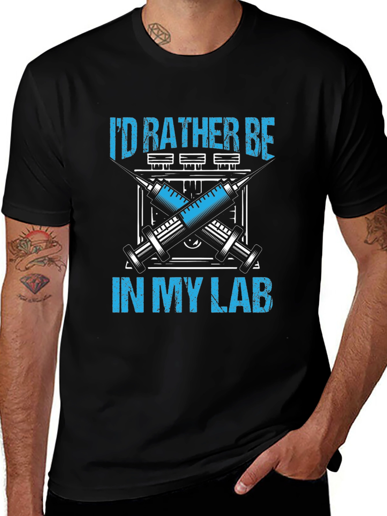 Variant 22 of I'd Rather Be in My Lab T-Shirt