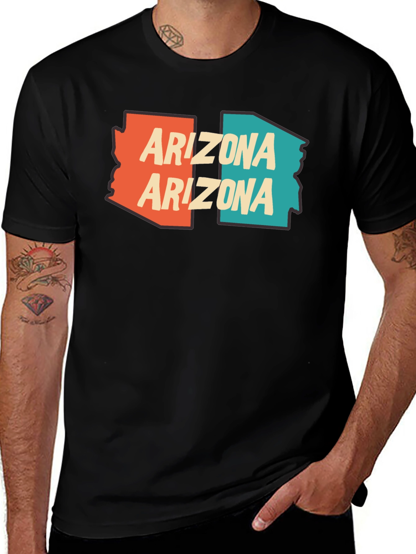 Arizona Graphic Tee - State Pride Black T-Shirt