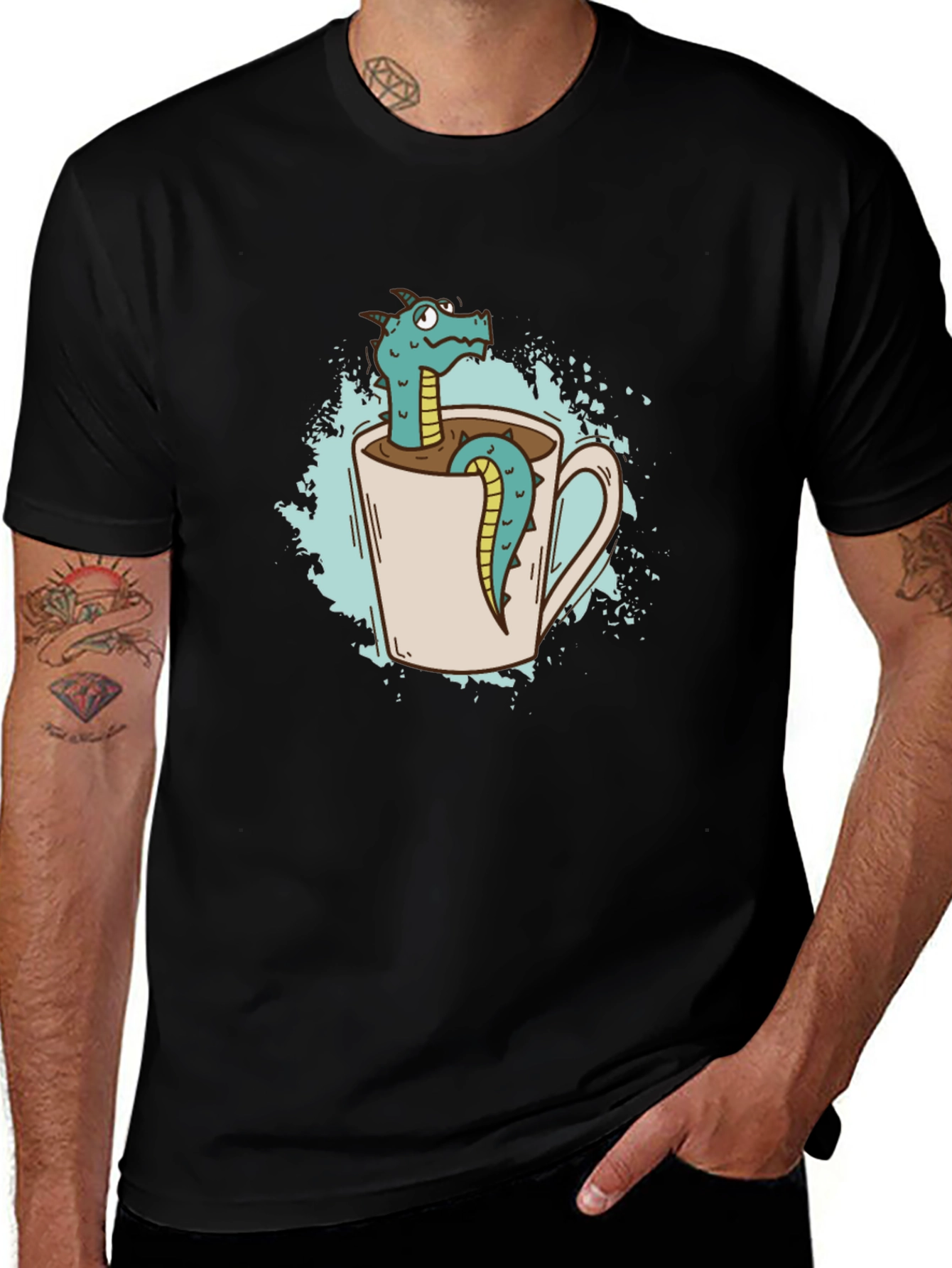 Variant 7 of Dragon in a Mug Graphic T-Shirt