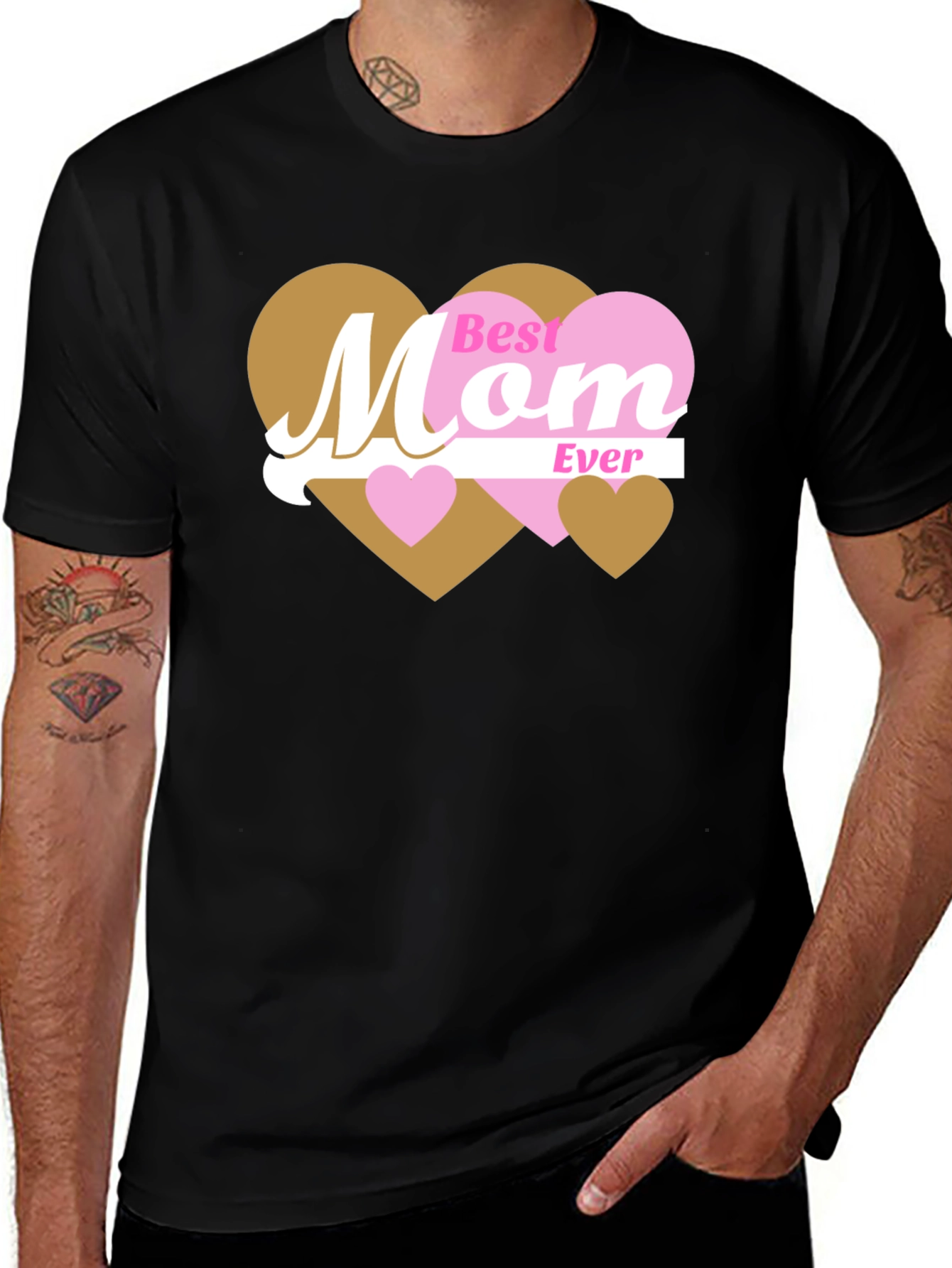 Variant 12 of Best Mom Ever T-Shirt - Heart Design