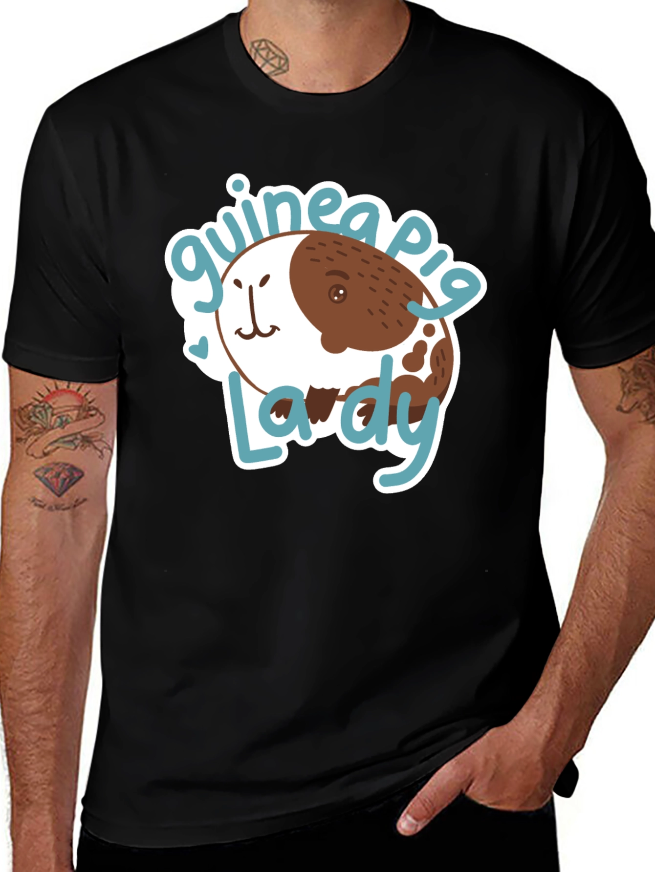 Variant 9 of Guinea Pig Lardy Tee - Cute Animal Lover Shirt