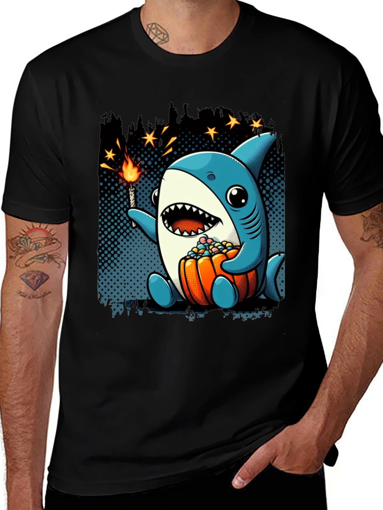 Variant 7 of Shark Halloween T-Shirt