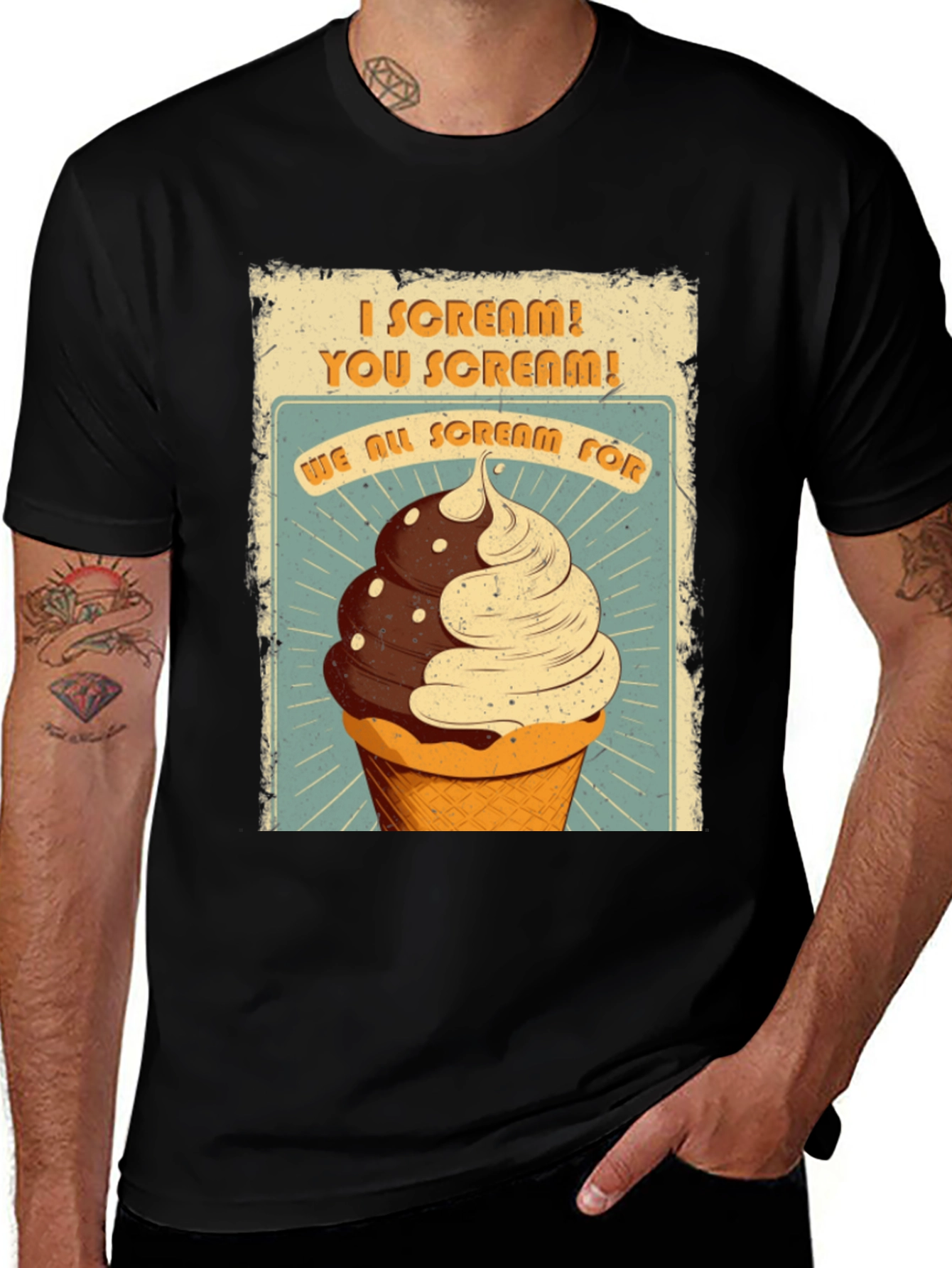 Variant 30 of I Scream You Scream Ice Cream Graphic Tee