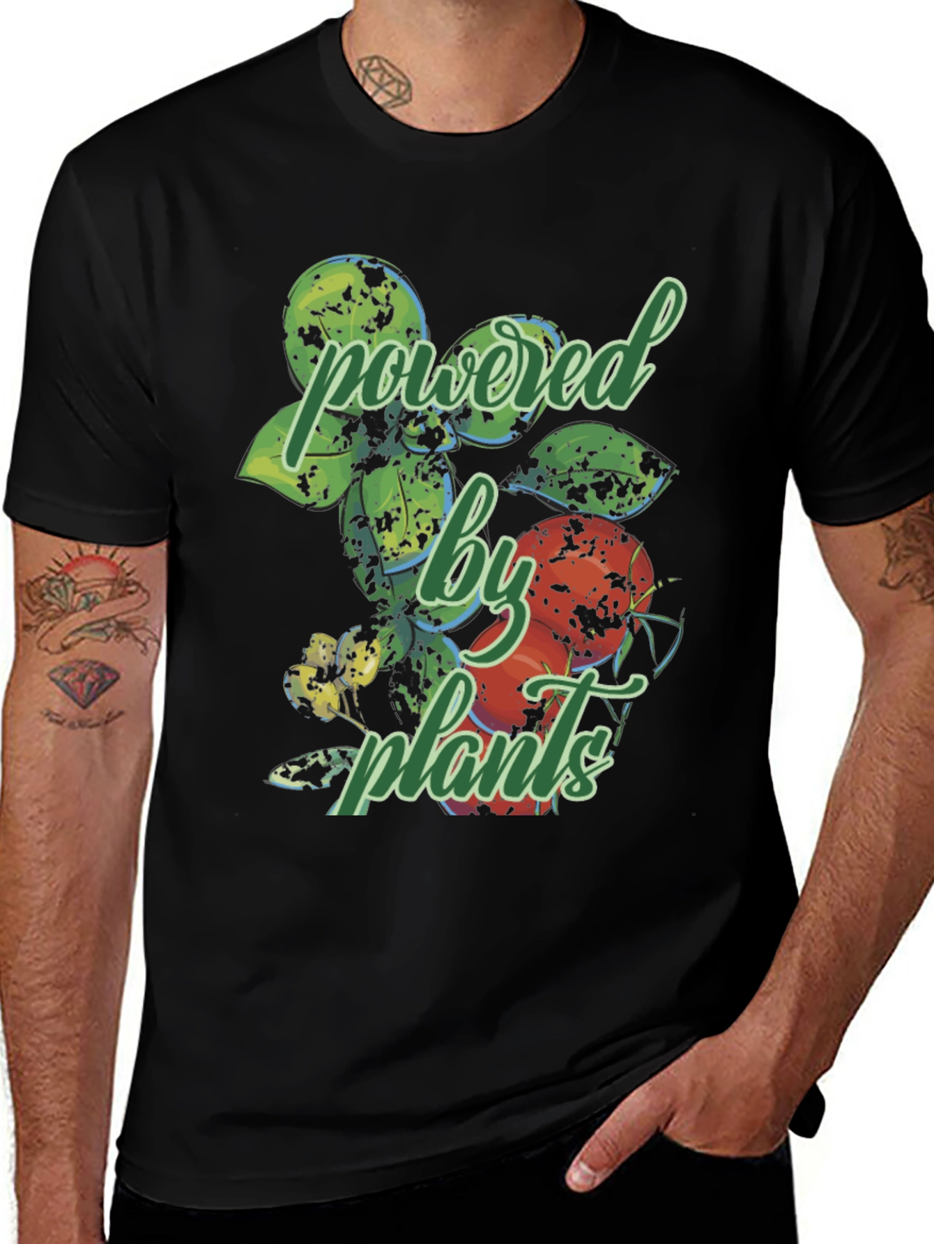 Powered By Plants Graphic T-Shirt