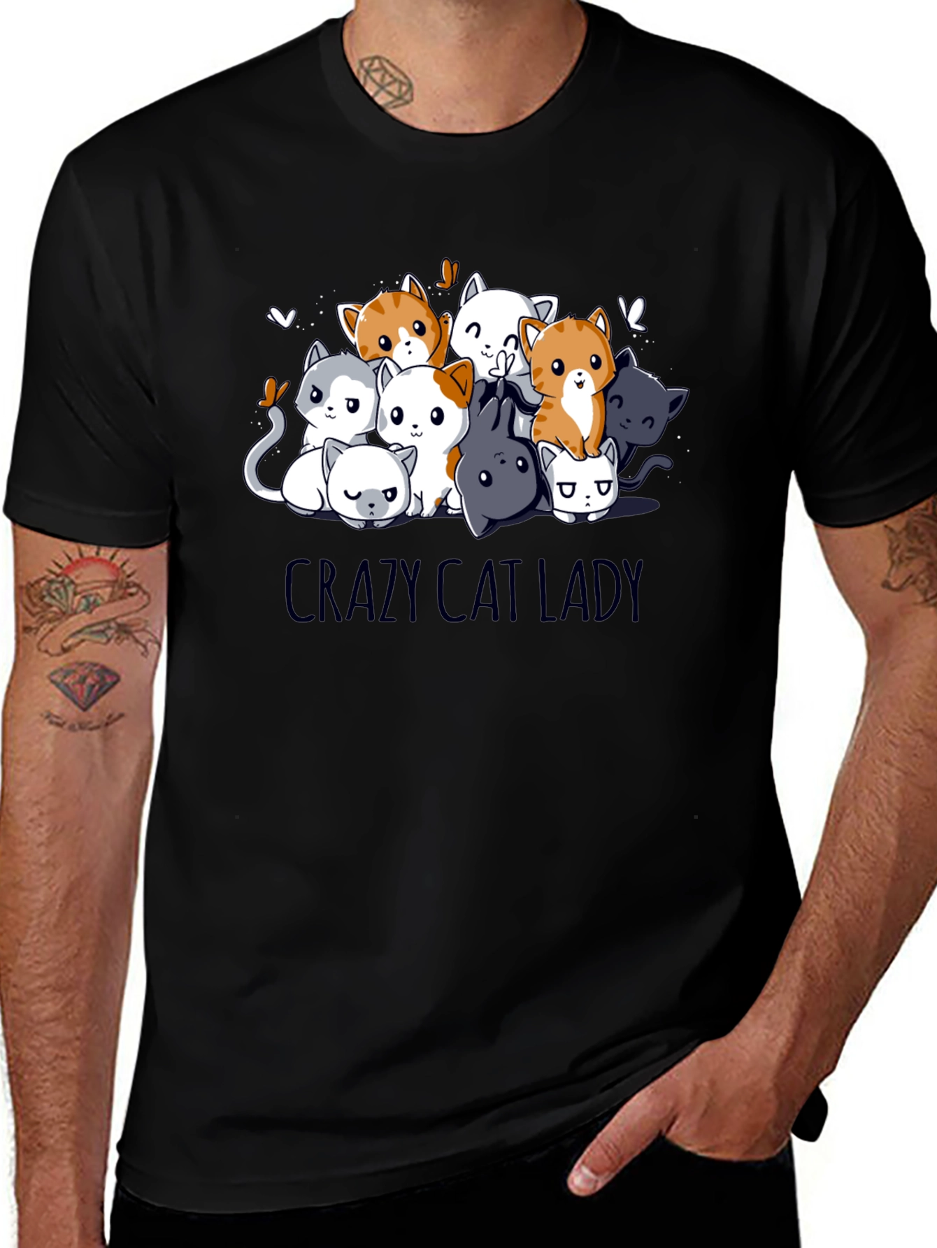 Variant 4 of Crazy Cat Lady T-Shirt