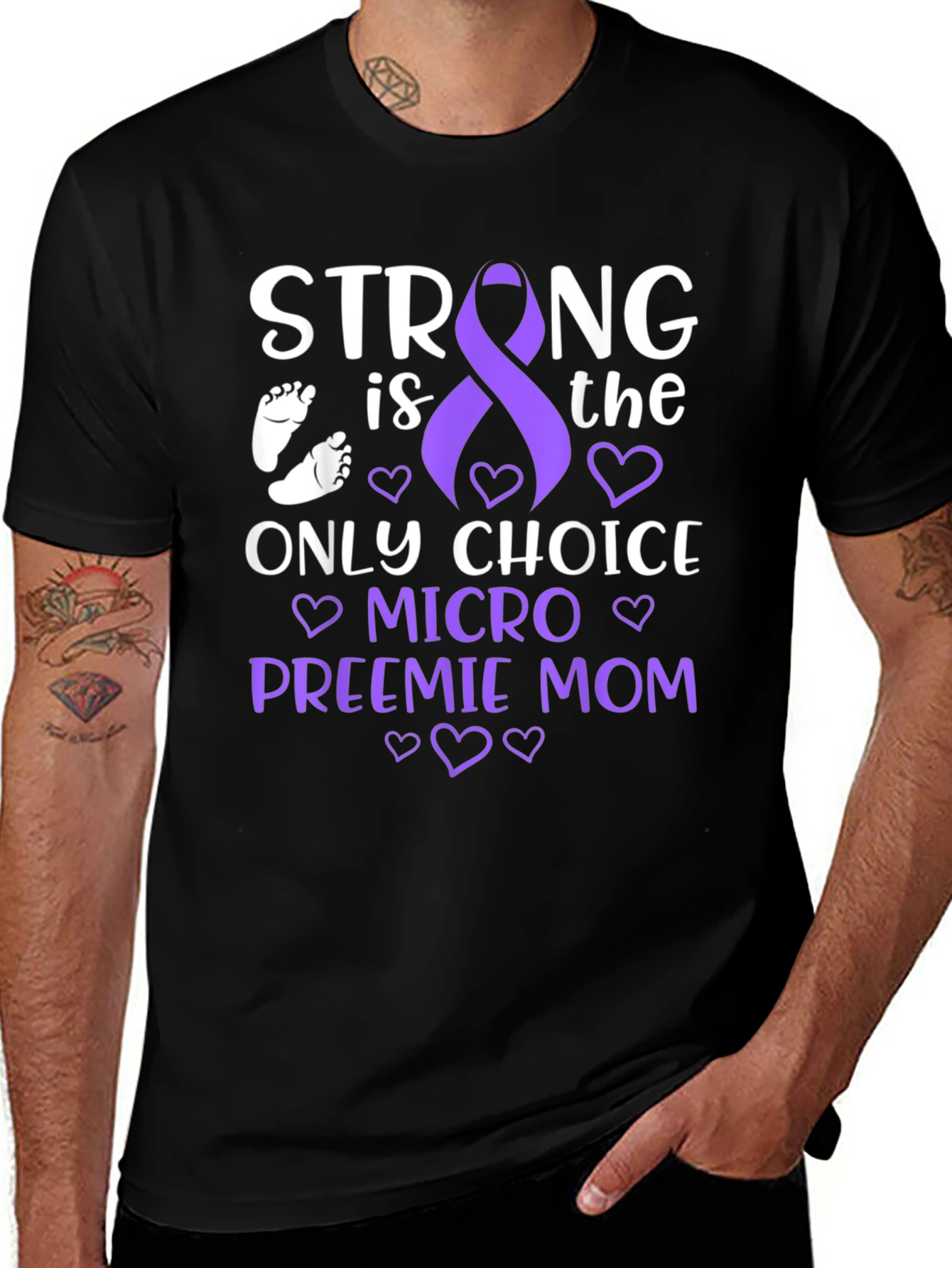 Variant 15 of Strong Preemie Mom T-Shirt