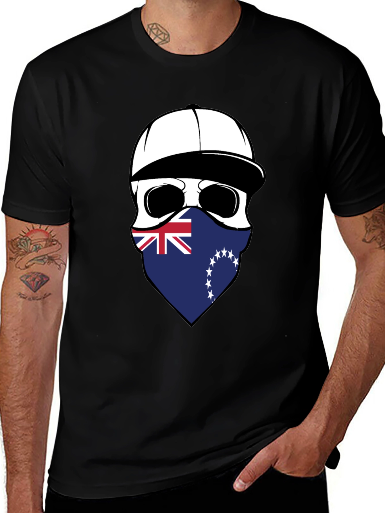 Cook Islands Skull Graphic T-Shirt