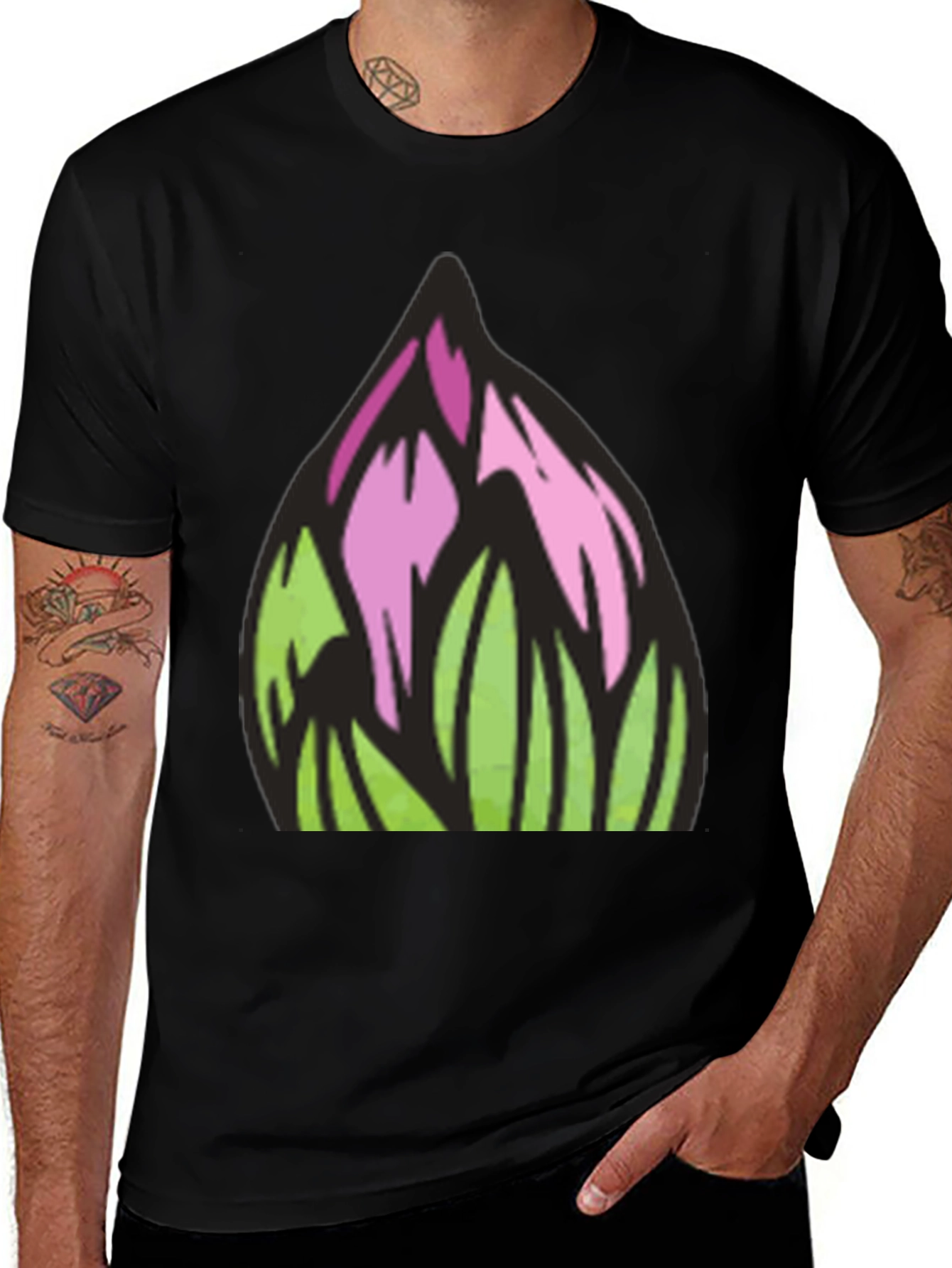 Variant 29 of Floral Art Graphic Tee - Modern Streetwear