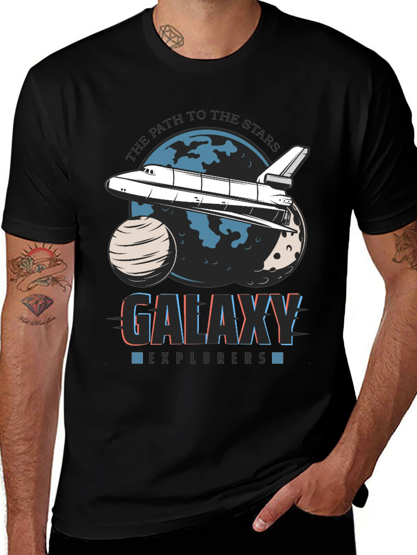 Galaxy Explorers Graphic Tee - Path to the Stars Shirt