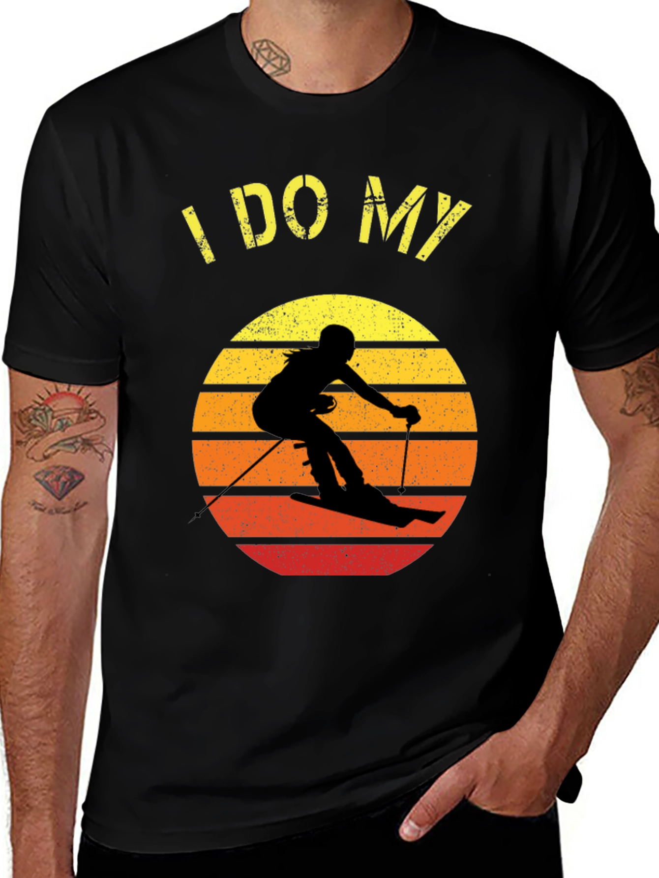 Variant 11 of I DO MY Own Stunts Skiing Graphic Tee