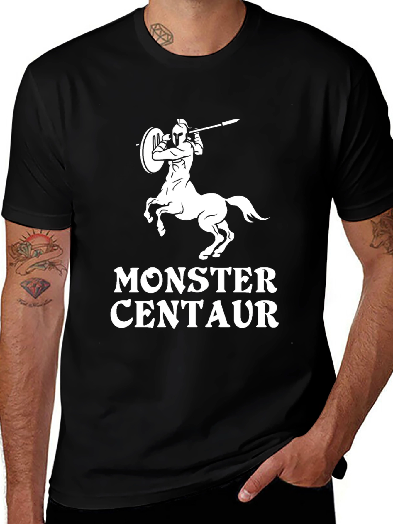 Variant 2 of Monster Centaur Graphic T-Shirt