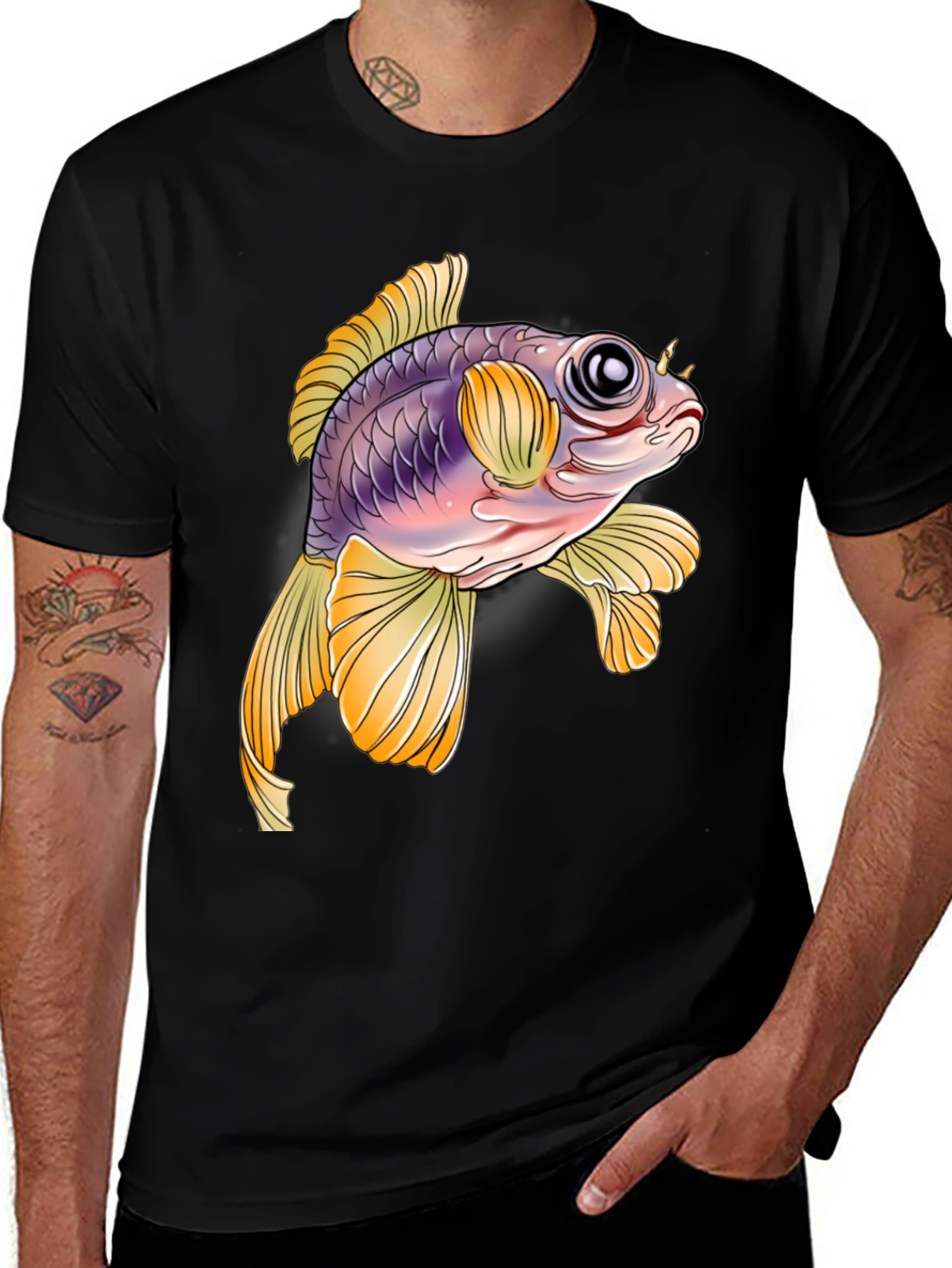 Variant 23 of Goldfish Graphic Tee - Unique Design