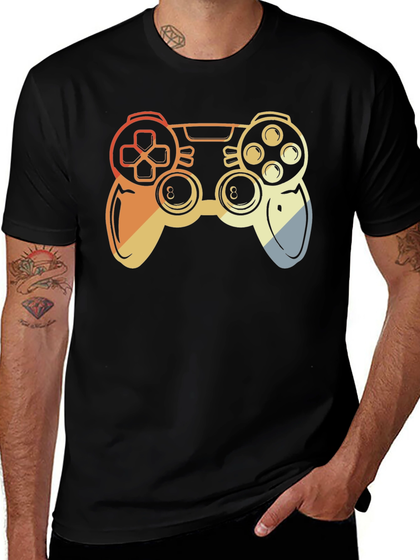 Variant 27 of Retro Gamer T-Shirt - Vintage Style Controller Design
