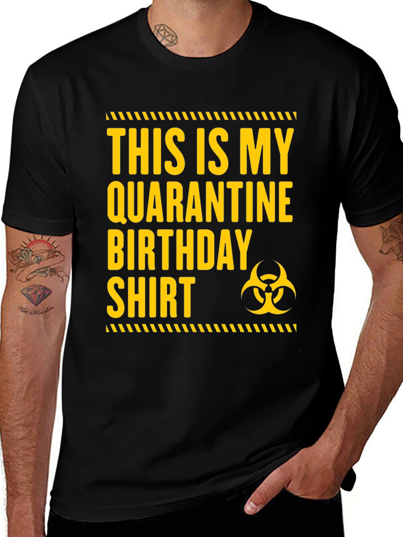 Variant 4 of Quarantine Birthday T-Shirt - Pandemic Party