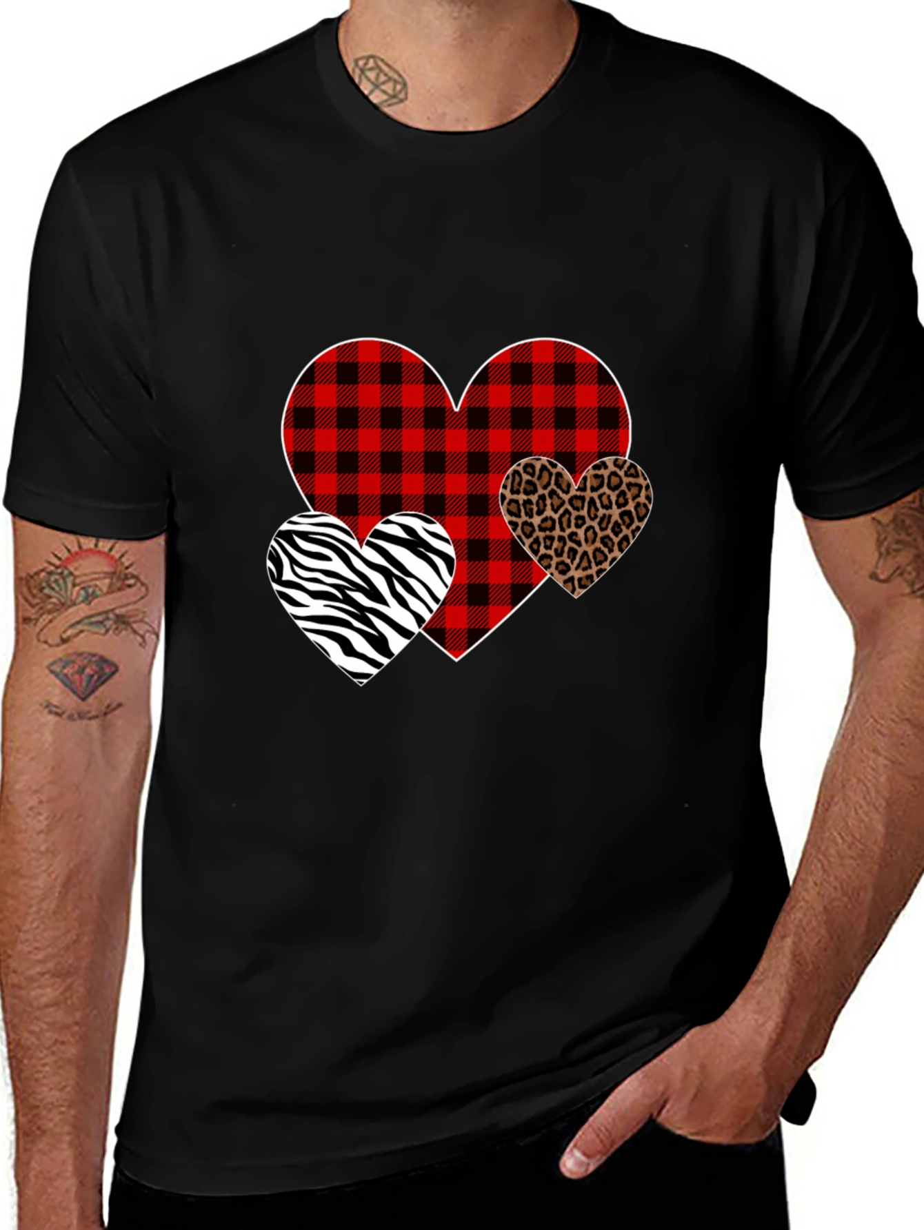 Variant 20 of Heart Patterned Graphic Tee