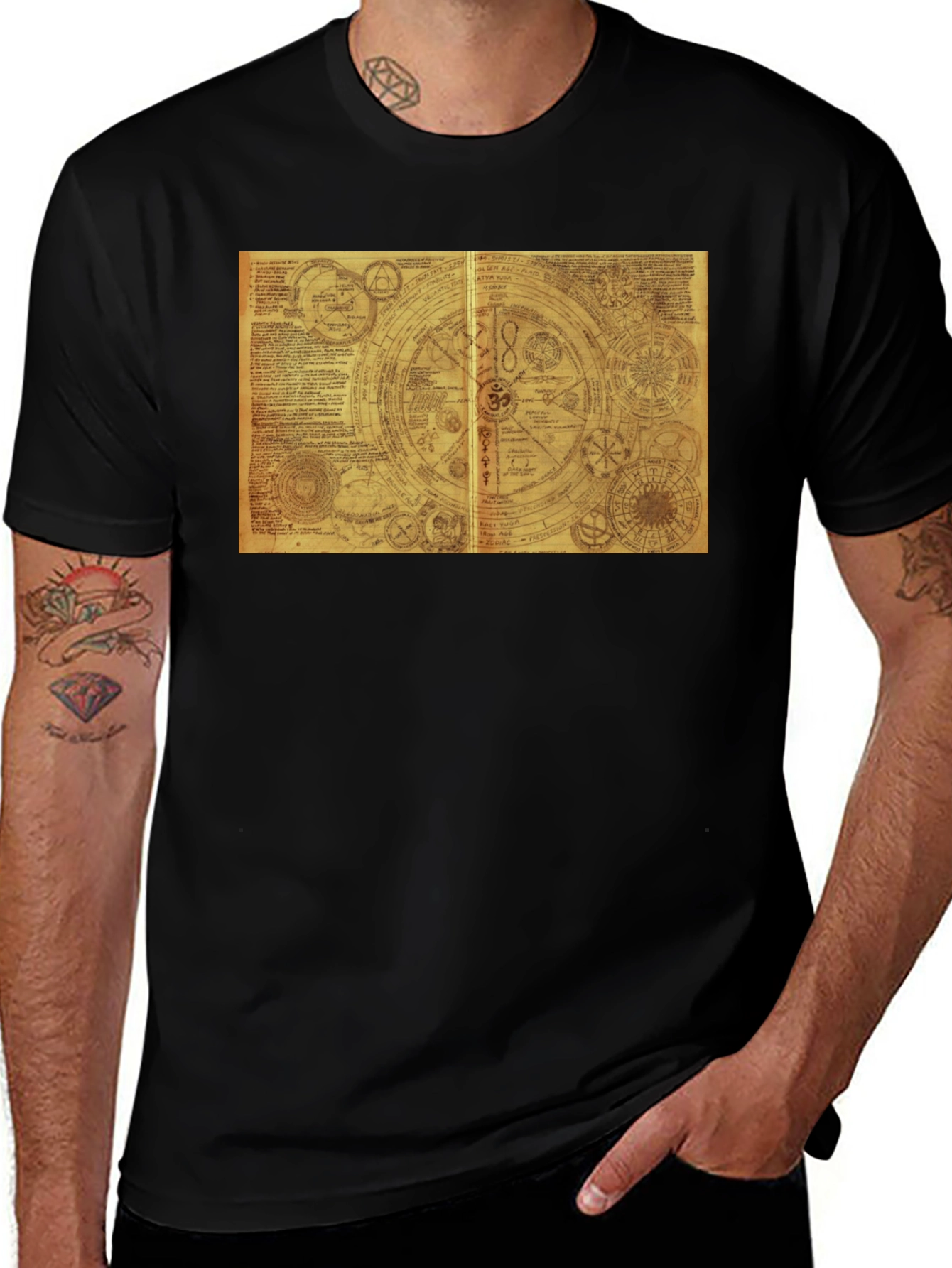 Variant 20 of Esoteric Symbol T-Shirt - Vintage Occult Design