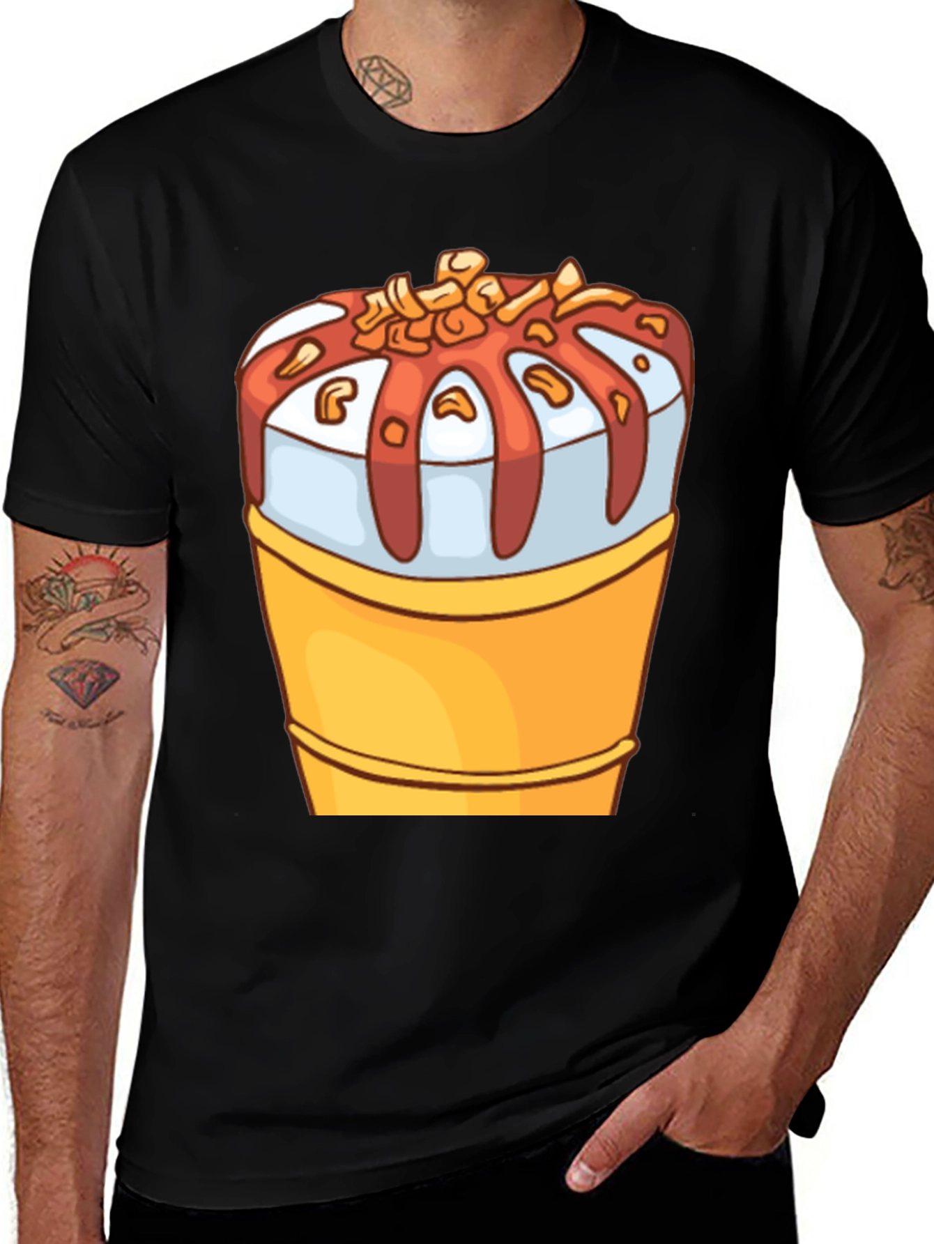 Variant 8 of Ice Cream Cone Graphic Tee - Cool Summer Style